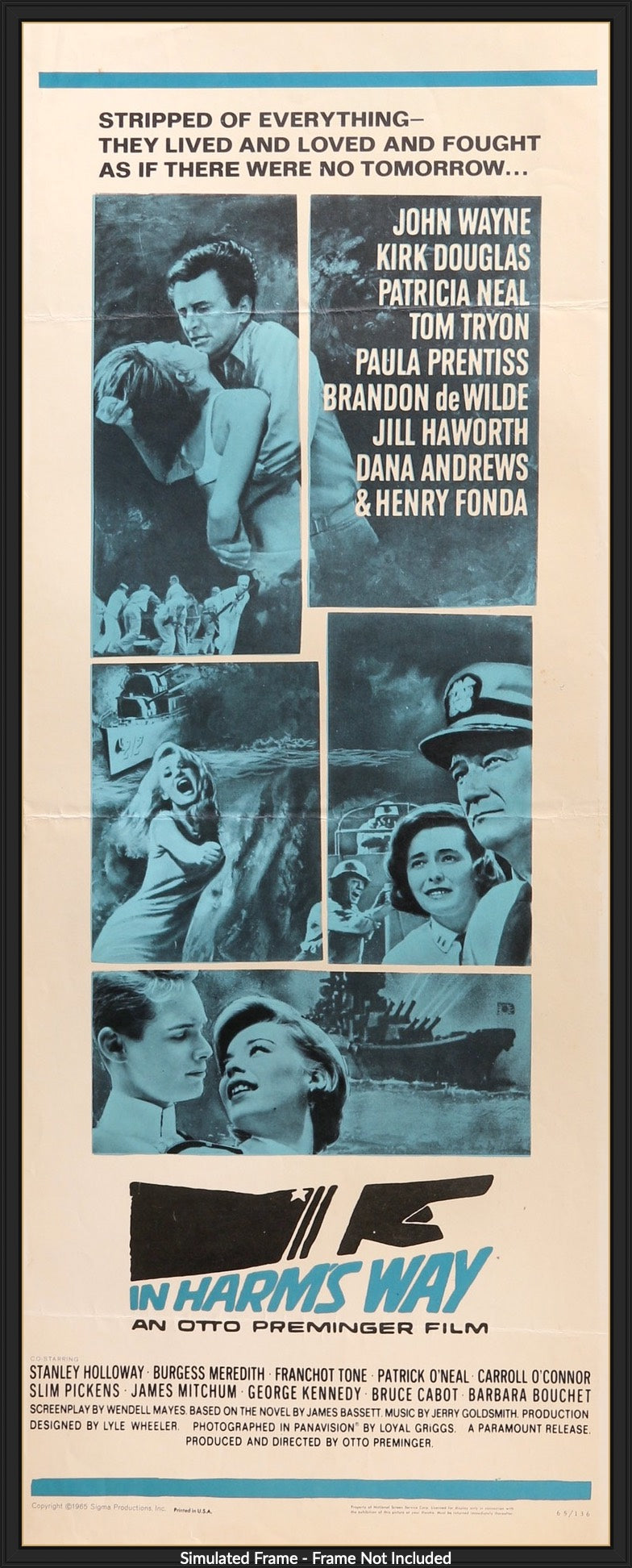 In Harm's Way (1965) original movie poster for sale at Original Film Art