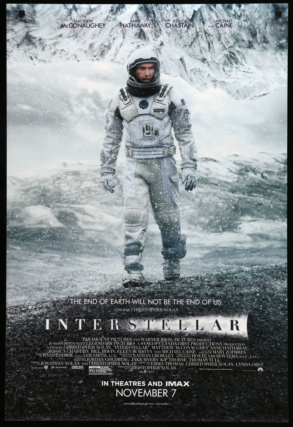Interstellar (2014) original movie poster for sale at Original Film Art - Vintage Movie Posters