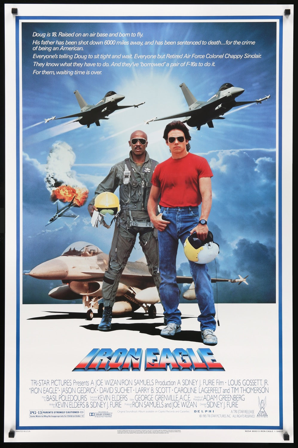 Iron Eagle (1986) original movie poster for sale at Original Film Art - Vintage Movie Posters