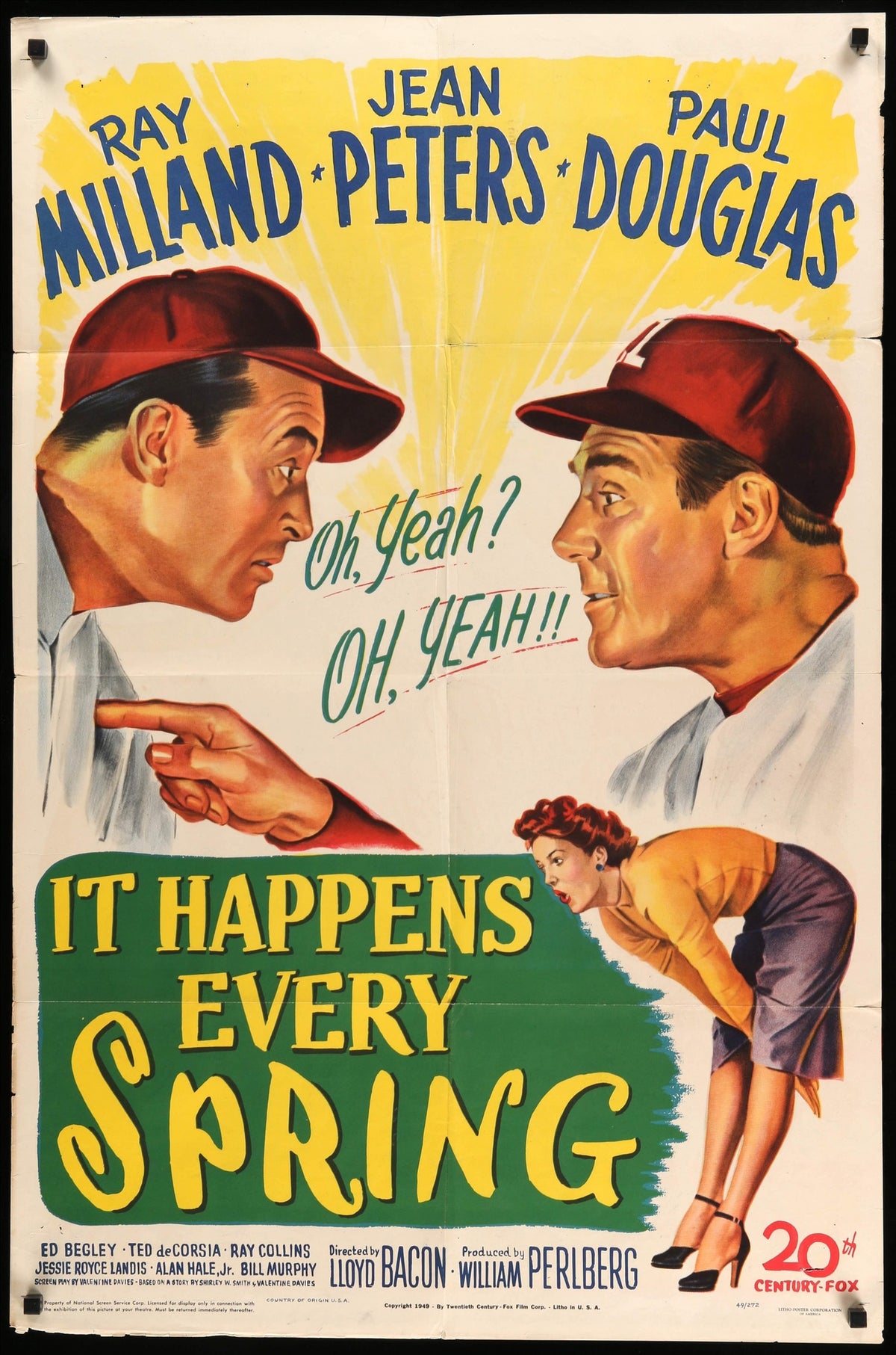 It Happens Every Spring (1949) original movie poster for sale at Original Film Art