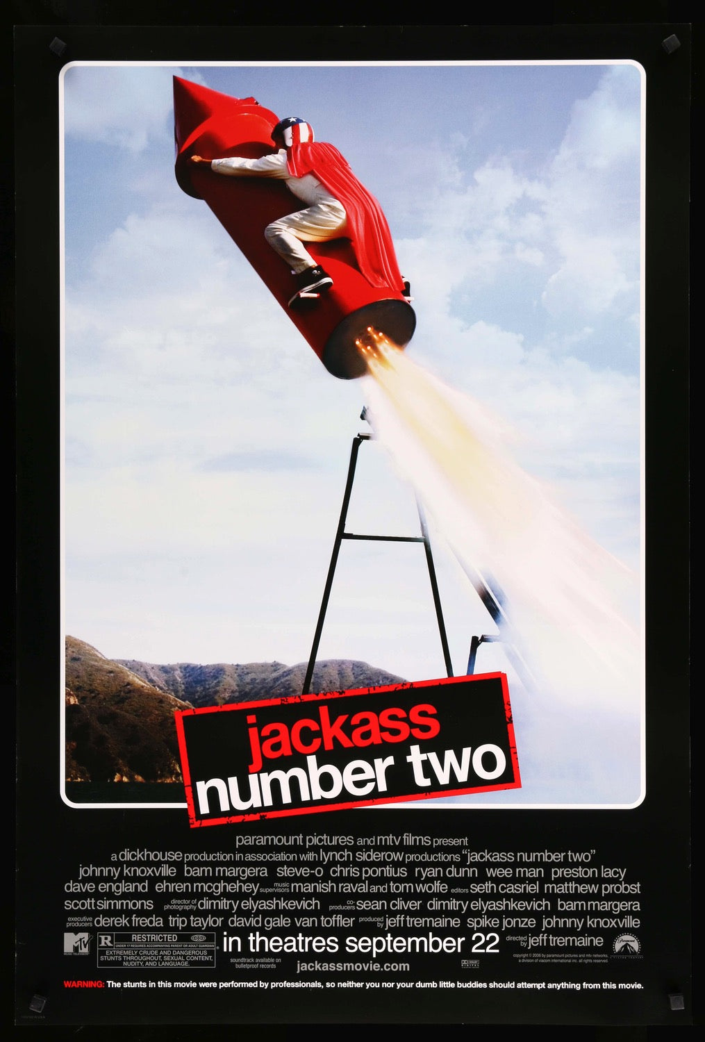 Jackass Number Two (2006) original movie poster for sale at Original Film Art