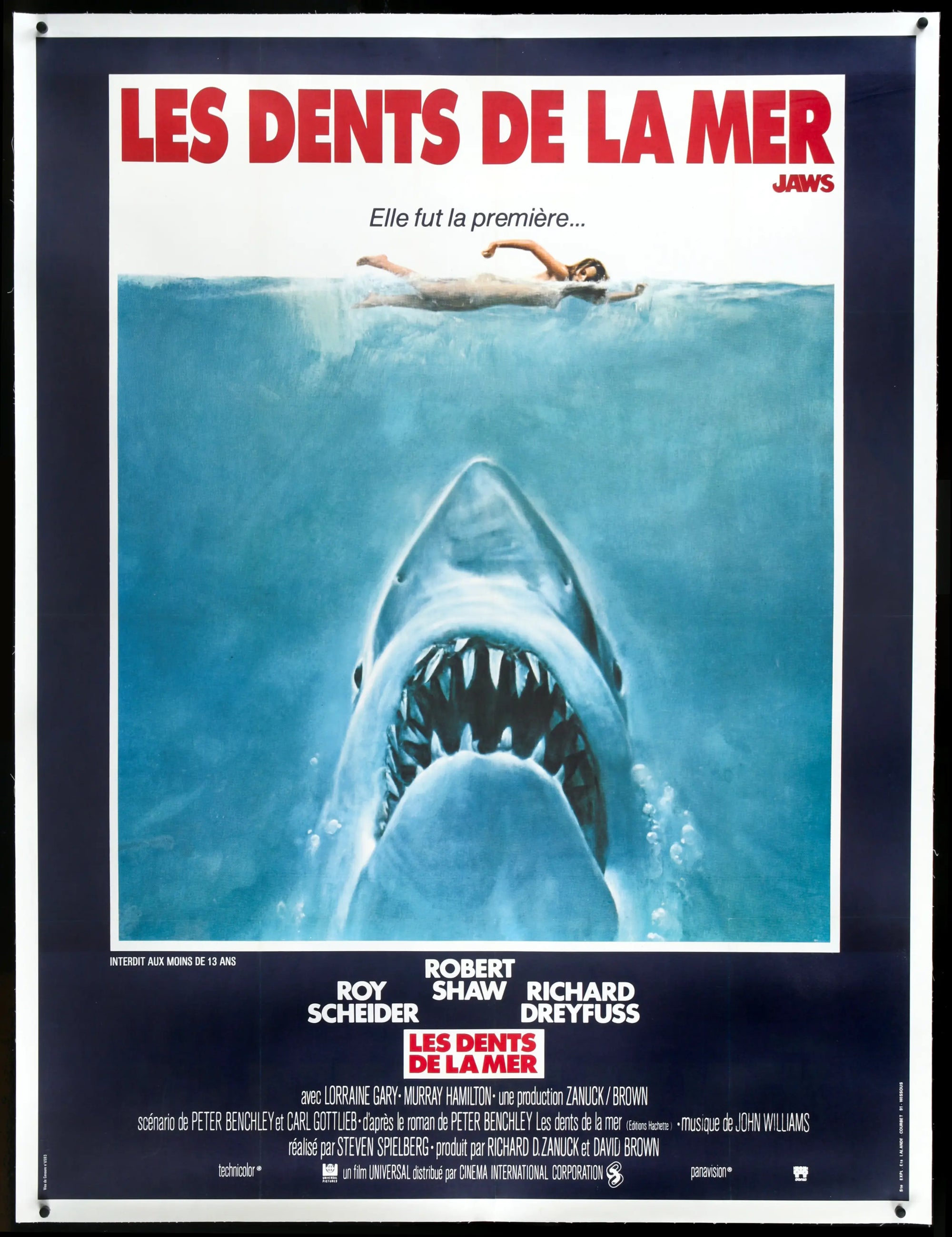 Jaws (1975) original movie poster for sale at Original Film Art