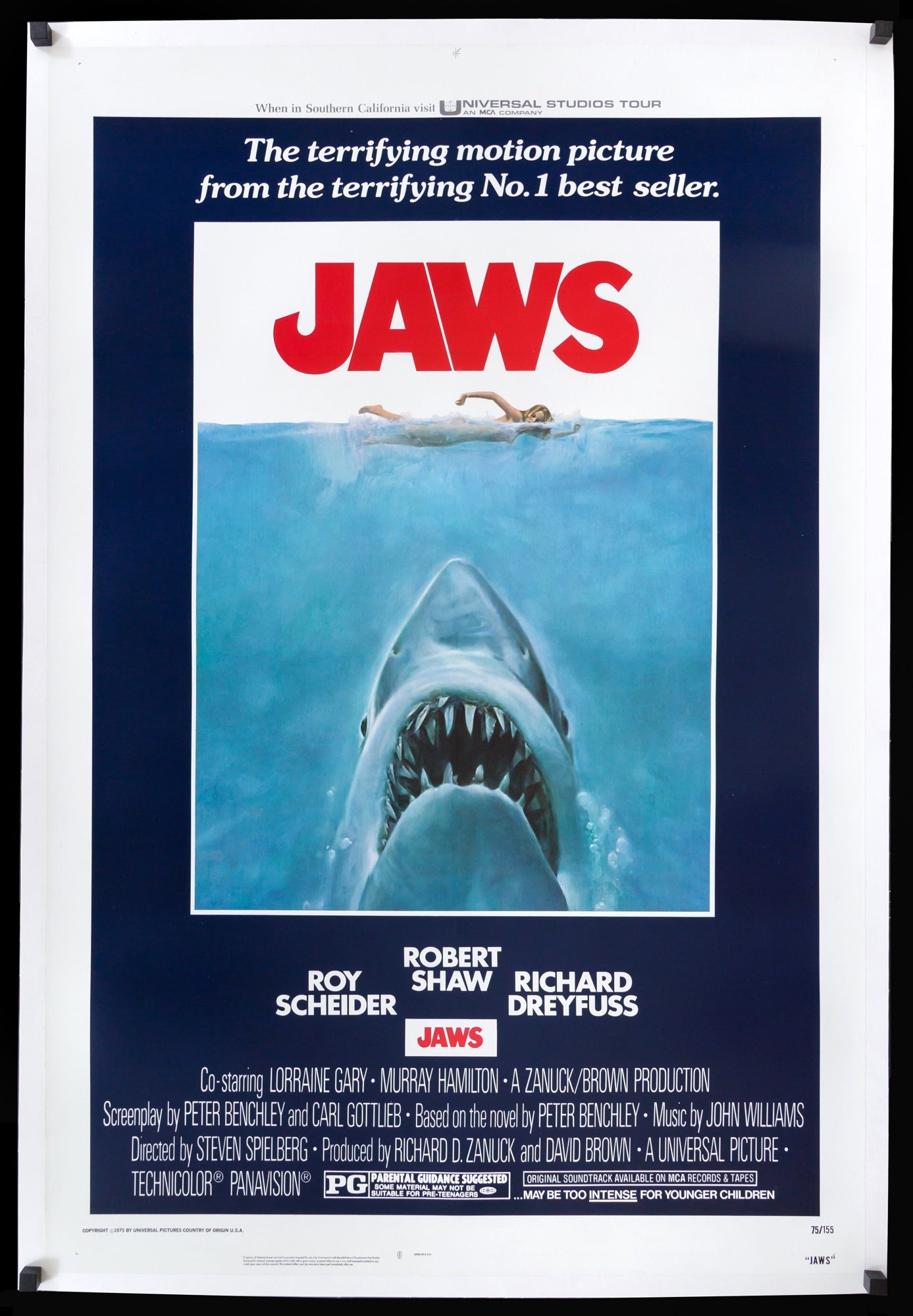 Jaws (1975) original movie poster for sale at Original Film Art - Vintage Movie Posters
