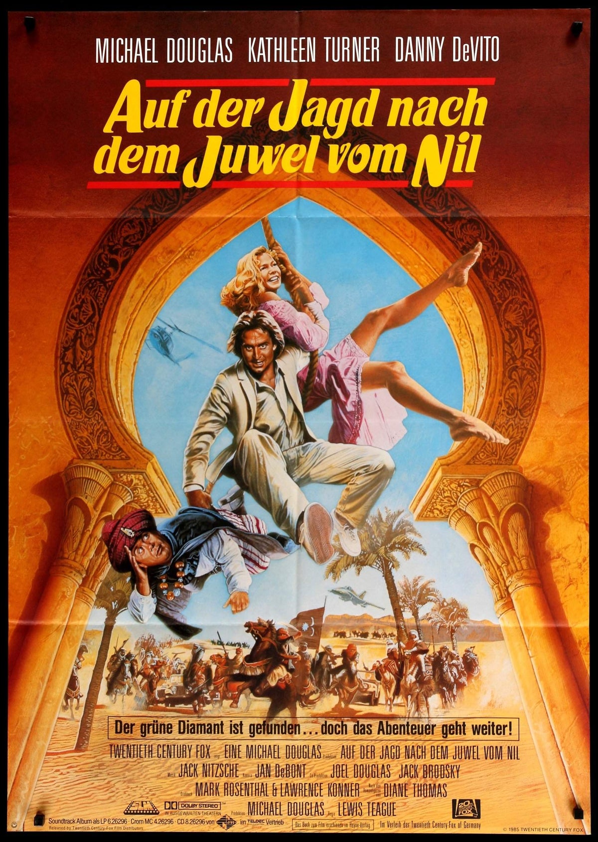Jewel of the Nile (1985) original movie poster for sale at Original Film Art