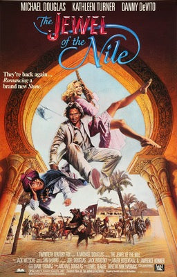 Jewel of the Nile (1985) original movie poster for sale at Original Film Art - Vintage Movie Posters