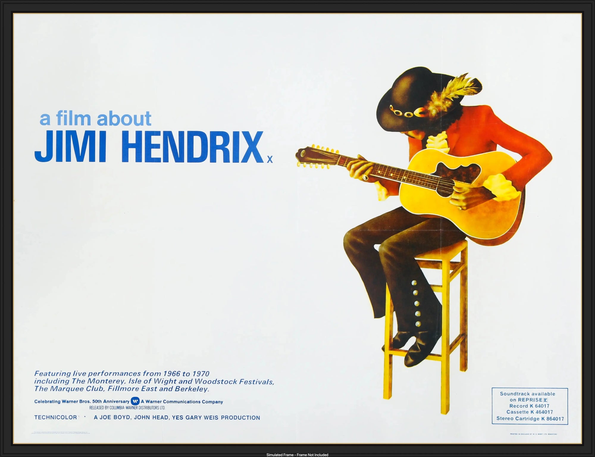 Jimi Hendrix (1973) original movie poster for sale at Original Film Art