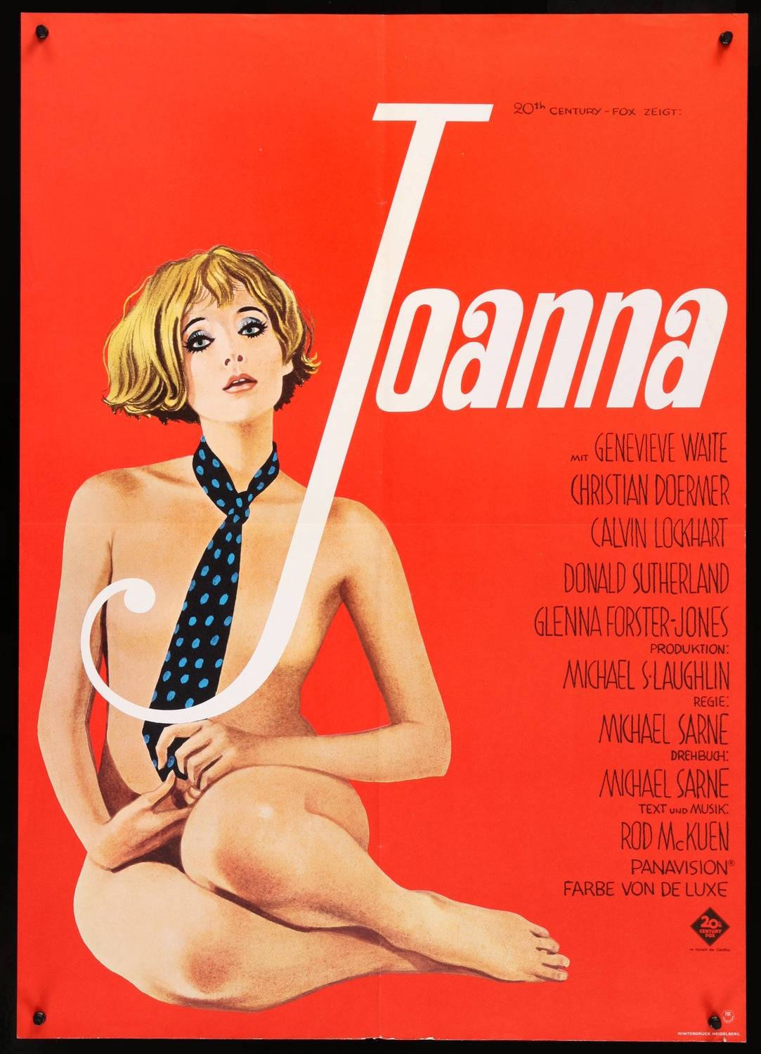 Joanna (1968) original movie poster for sale at Original Film Art