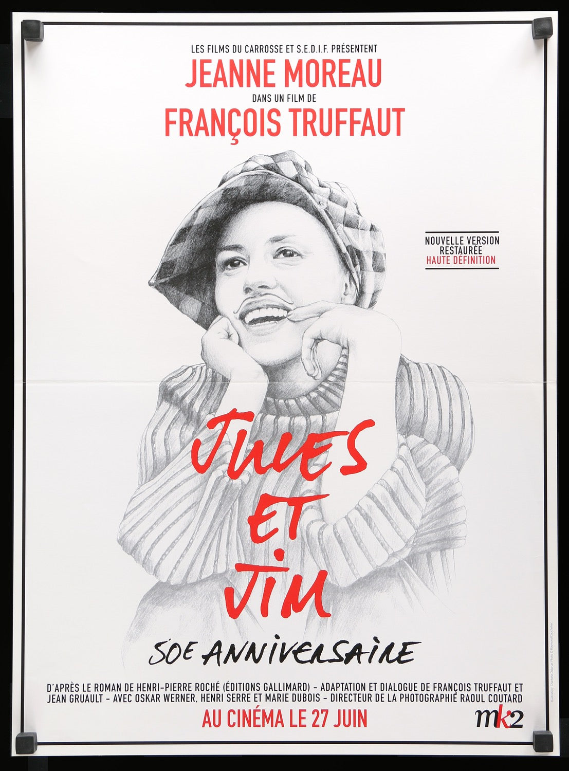 Jules and Jim (1962) original movie poster for sale at Original Film Art - Vintage Movie Posters
