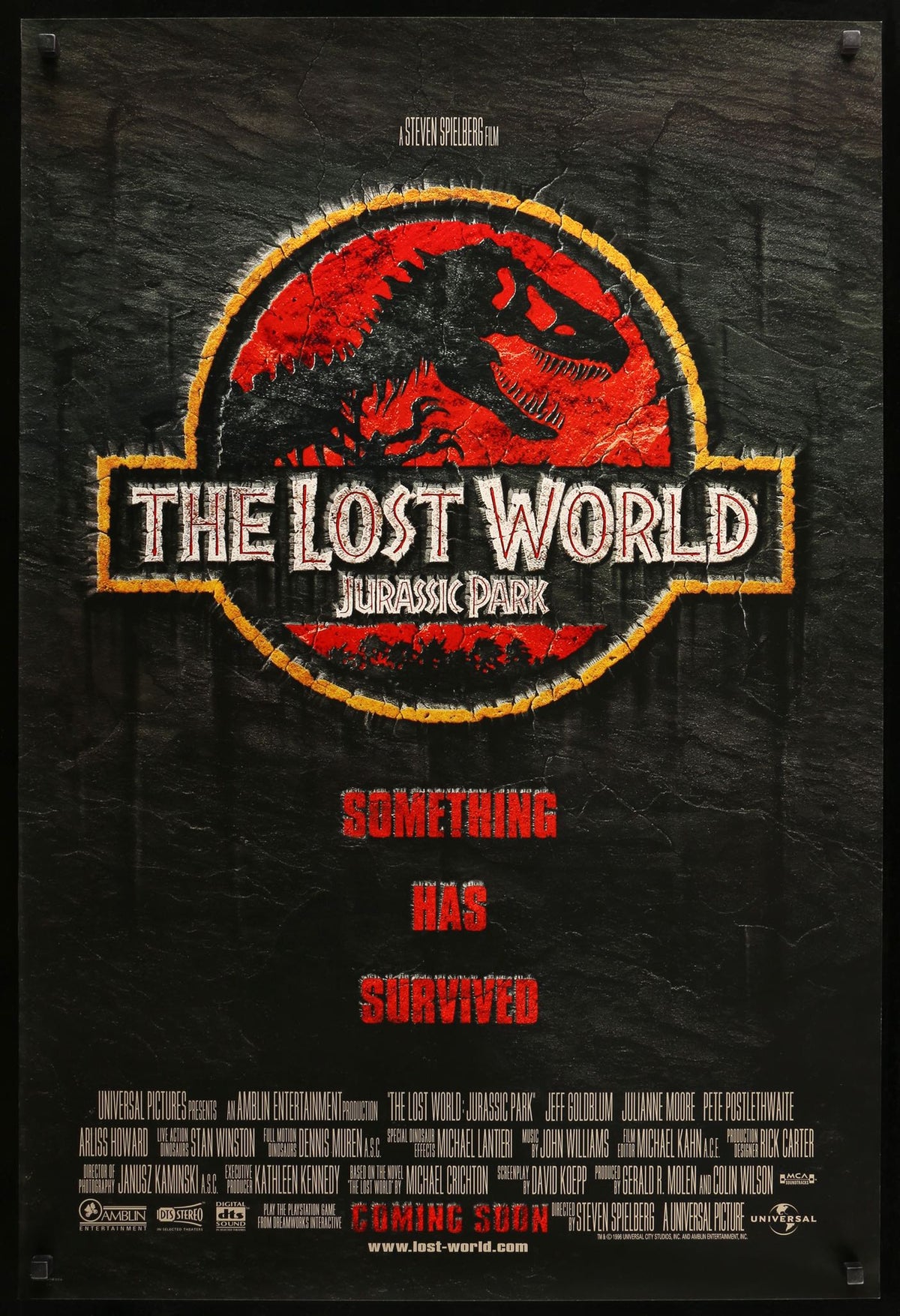 Lost World: Jurassic Park 2 (1997) original movie poster for sale at Original Film Art - Vintage Movie Posters