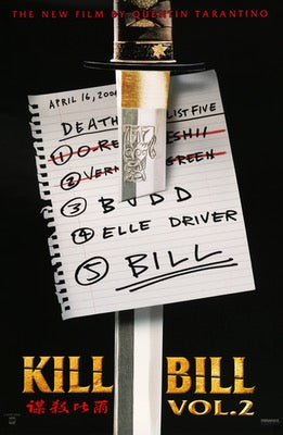 Kill Bill: Vol. 2 (2004) original movie poster for sale at Original Film Art - Vintage Movie Posters