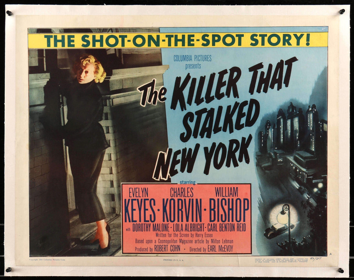 Killer That Stalked New York (1950) original movie poster for sale at Original Film Art