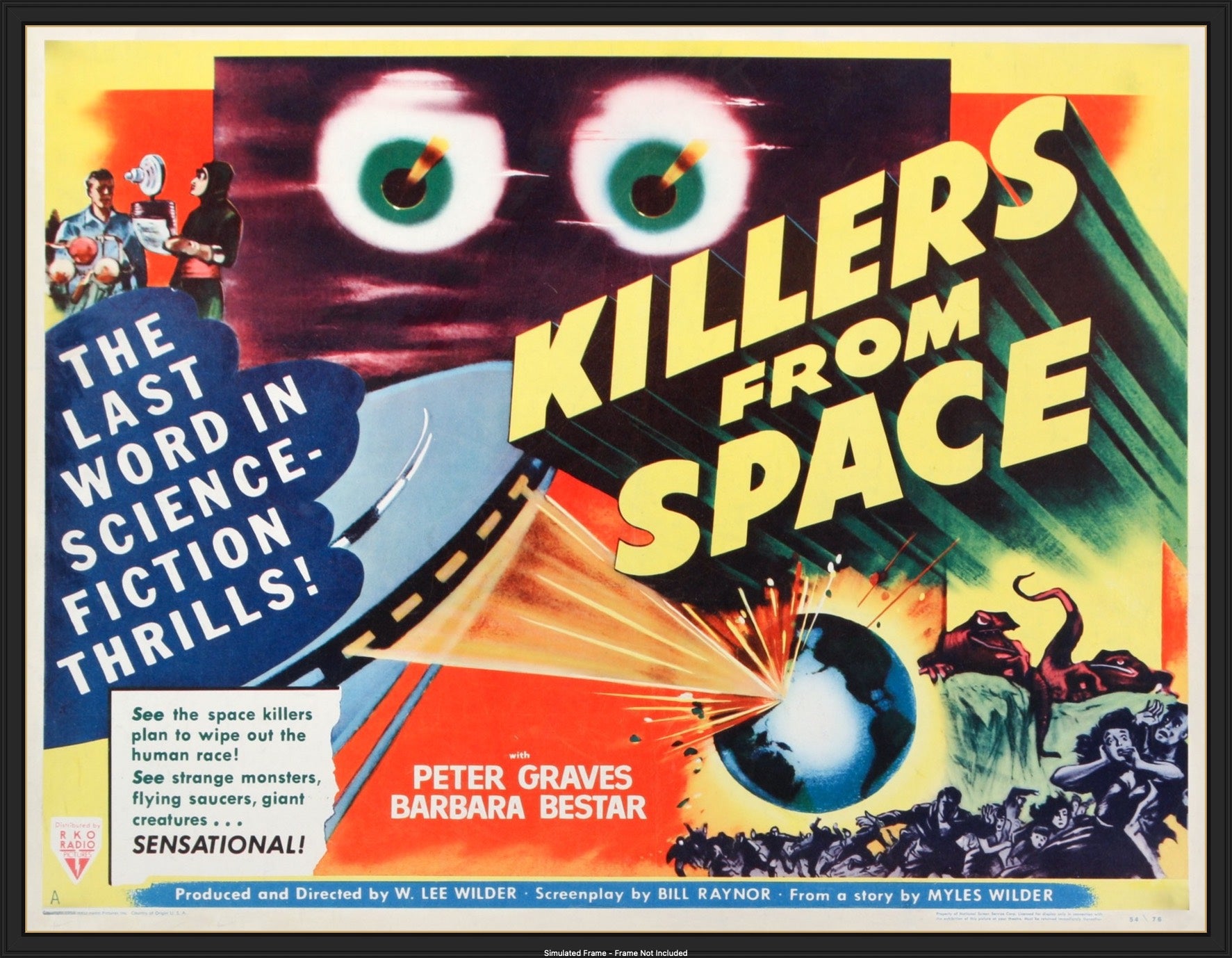 Killers From Space (1954) original movie poster for sale at Original Film Art