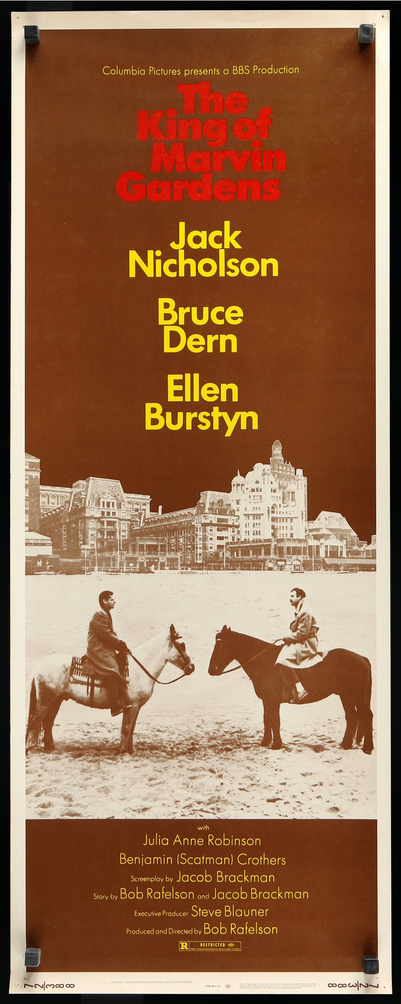 King of Marvin Gardens (1972) original movie poster for sale at Original Film Art - Vintage Movie Posters