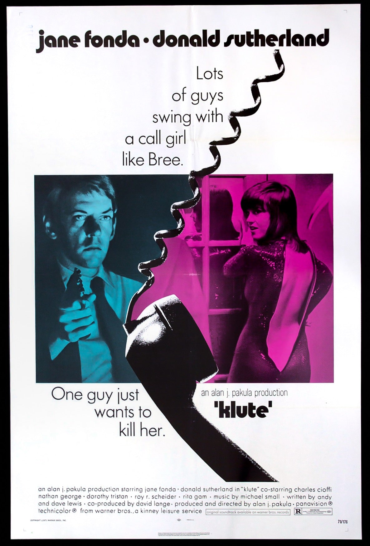 Klute (1971) original movie poster for sale at Original Film Art