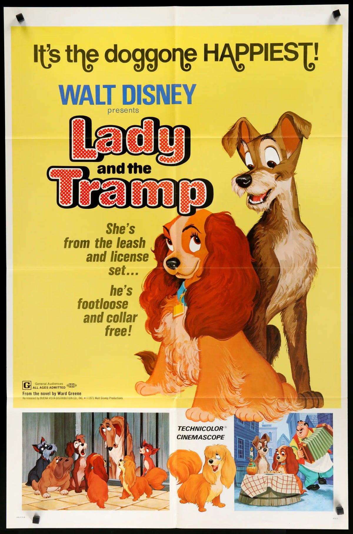 Lady and the Tramp (1955) original movie poster for sale at Original Film Art