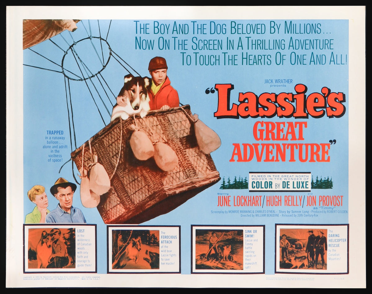 Lassie&#39;s Great Adventure (1963) original movie poster for sale at Original Film Art