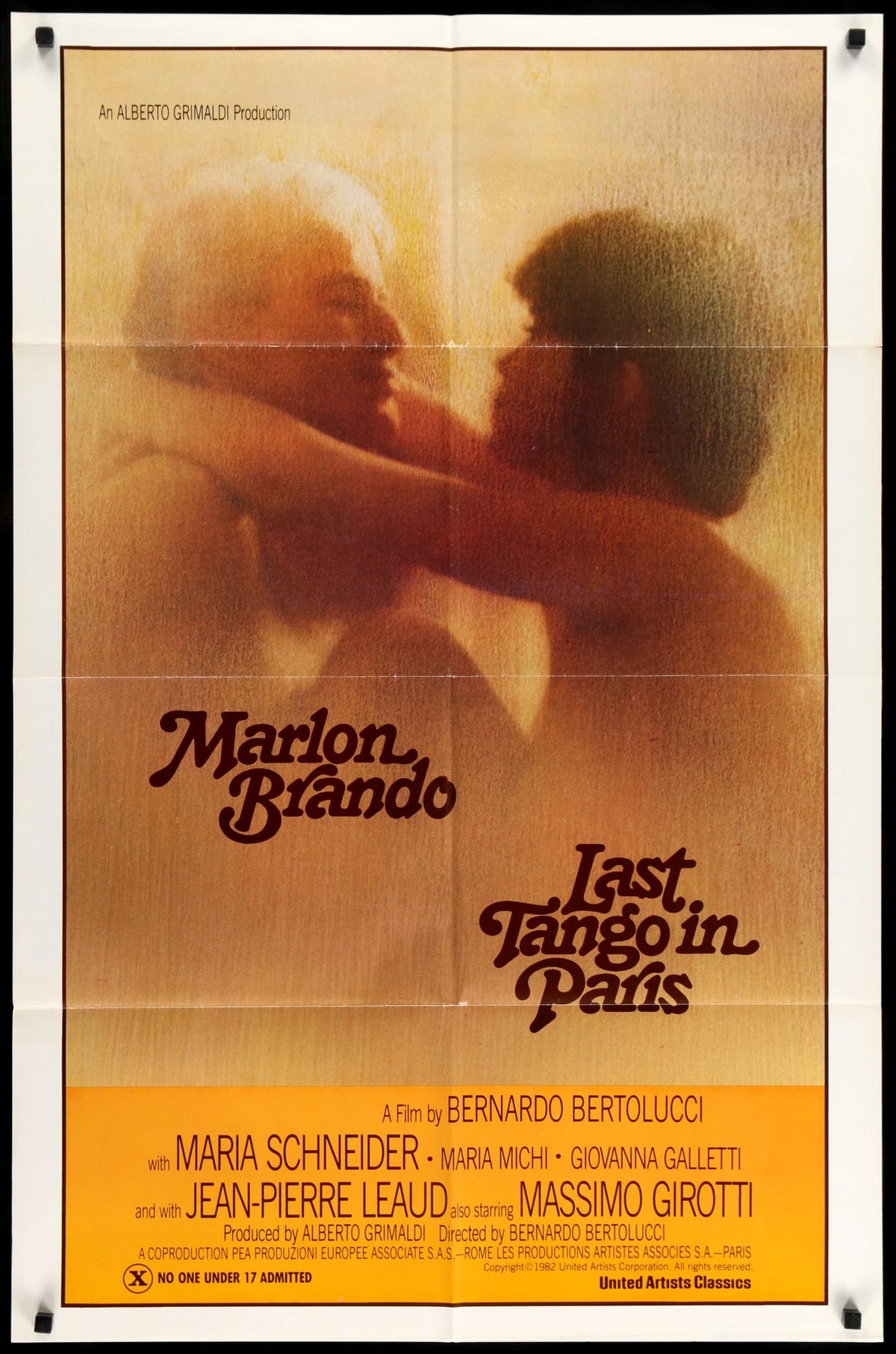 Last Tango in Paris (1972) original movie poster for sale at Original Film Art
