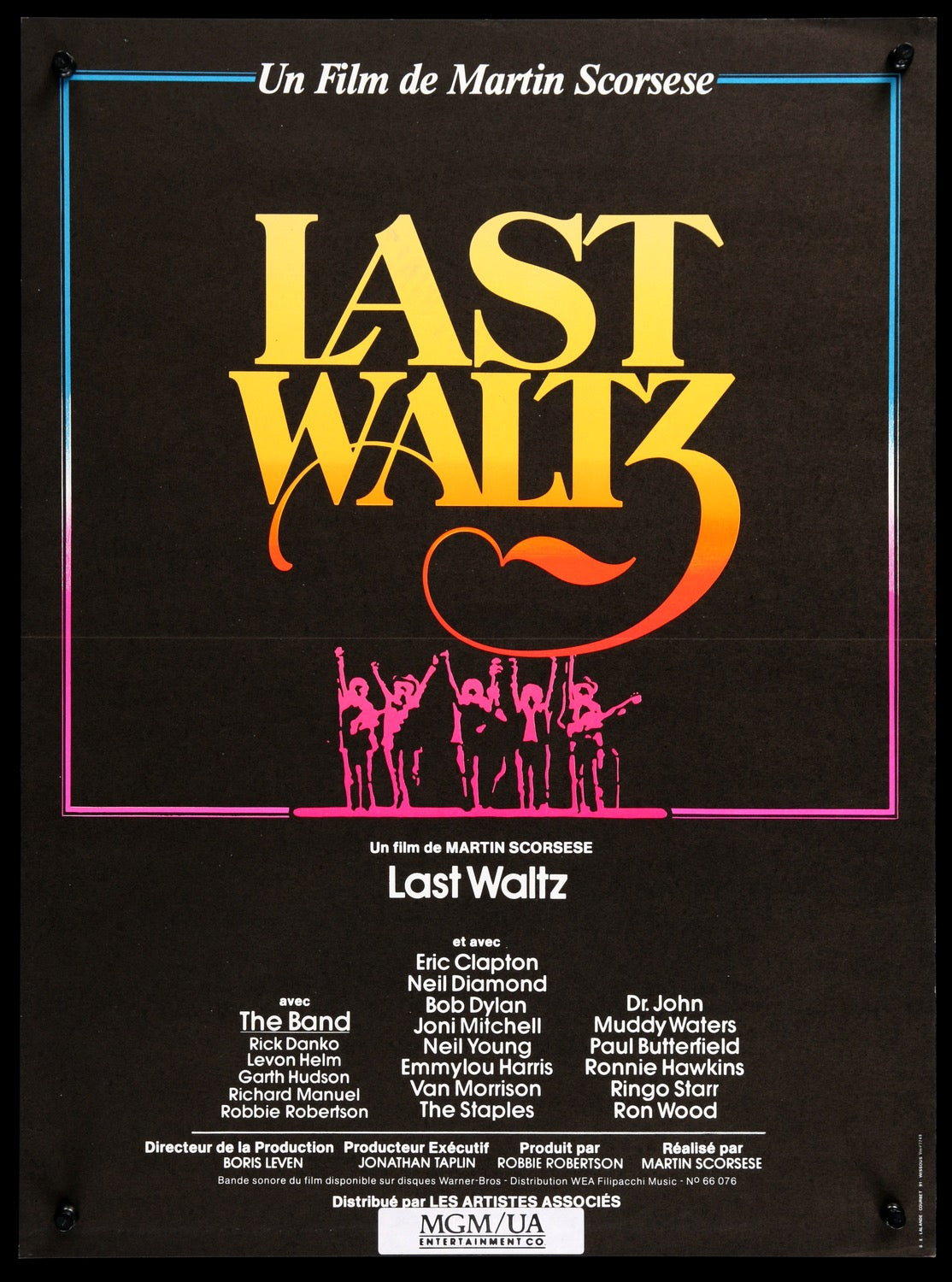 the band last waltz (RARE!!オリジナルポスター送料込） the band last waltz (VERY RAREオリジナルポスター)