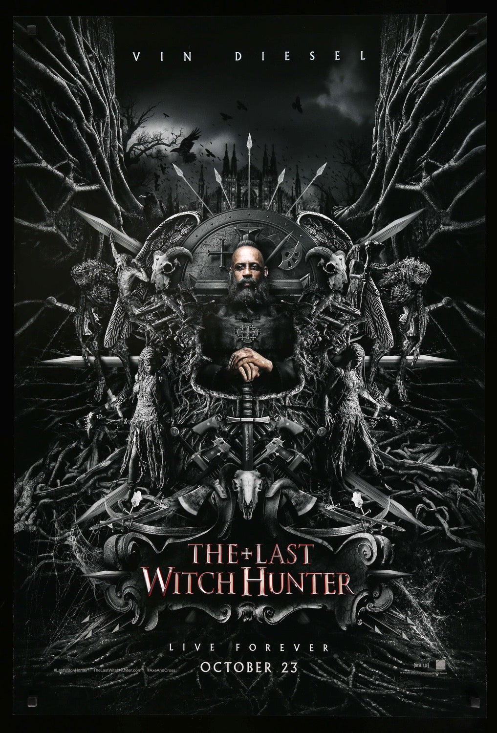 Last Witch Hunter (2015) original movie poster for sale at Original Film Art - Vintage Movie Posters