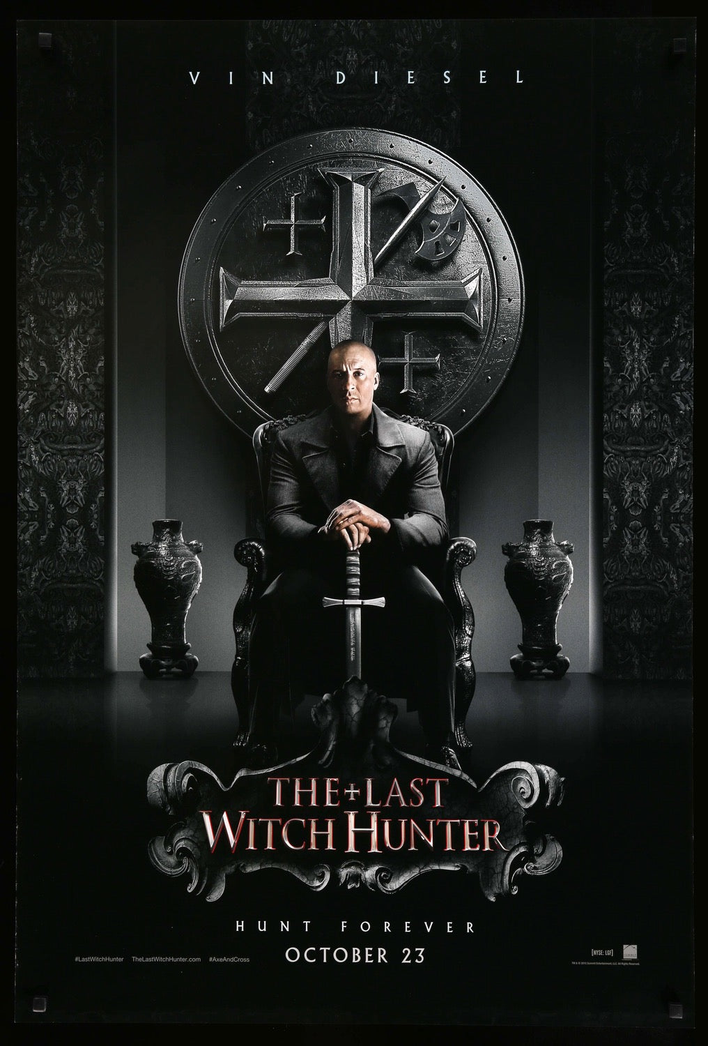 Last Witch Hunter (2015) original movie poster for sale at Original Film Art
