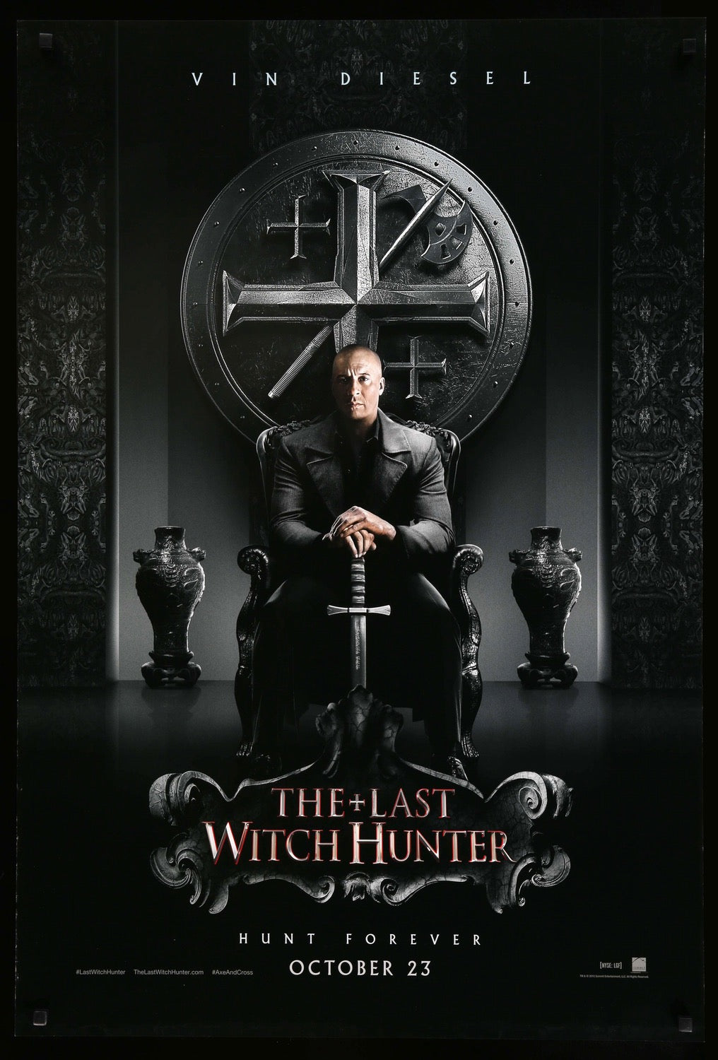 Last Witch Hunter (2015) original movie poster for sale at Original Film Art - Vintage Movie Posters