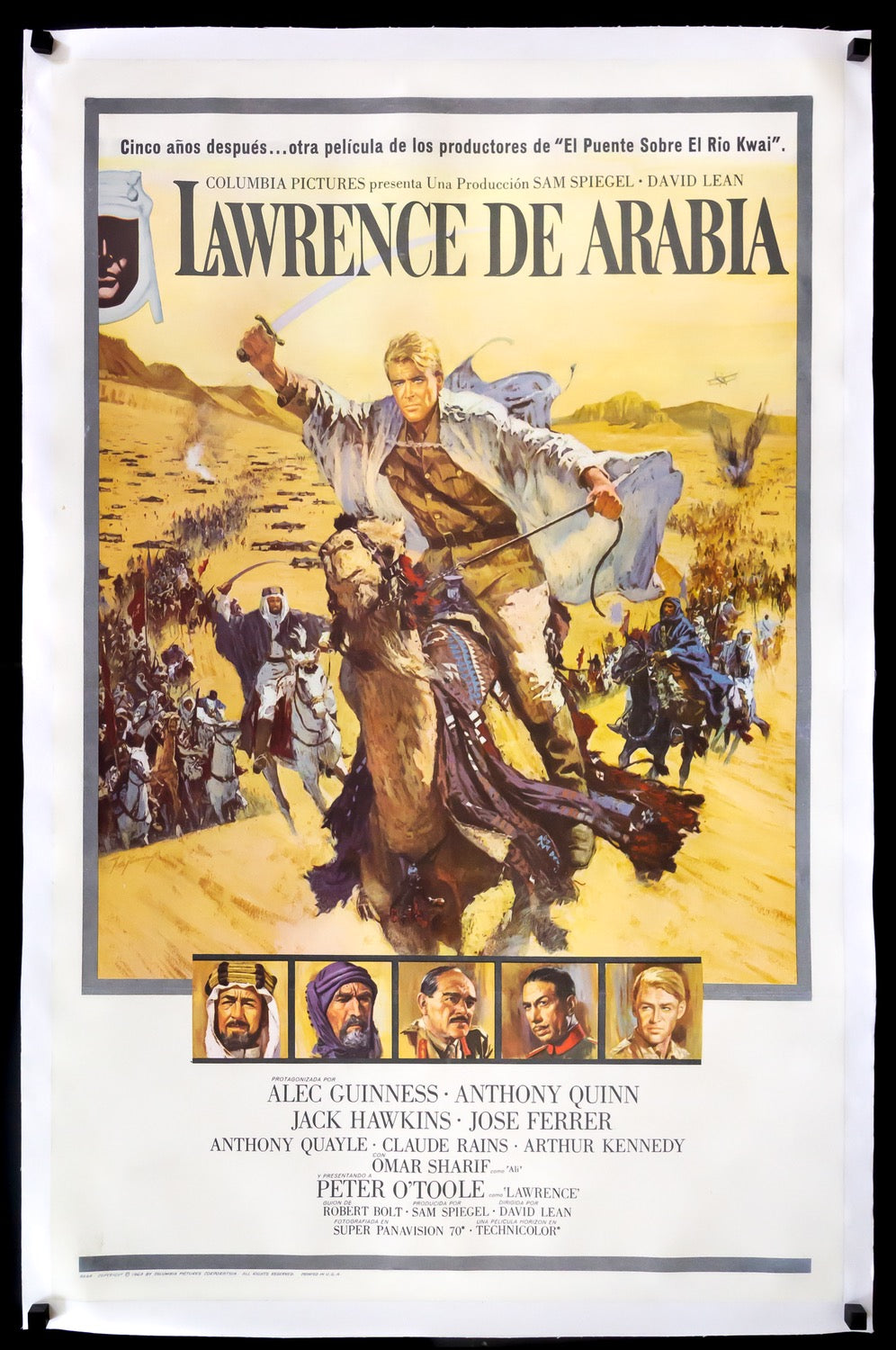 Lawrence de Arabia (1962) Póster de película original de una hoja - Original Film Art - Vintage Movie Posters