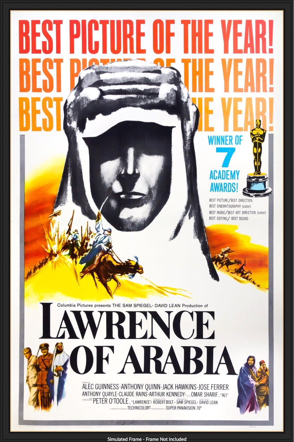 Lawrence of Arabia (1962) original movie poster for sale at Original Film Art