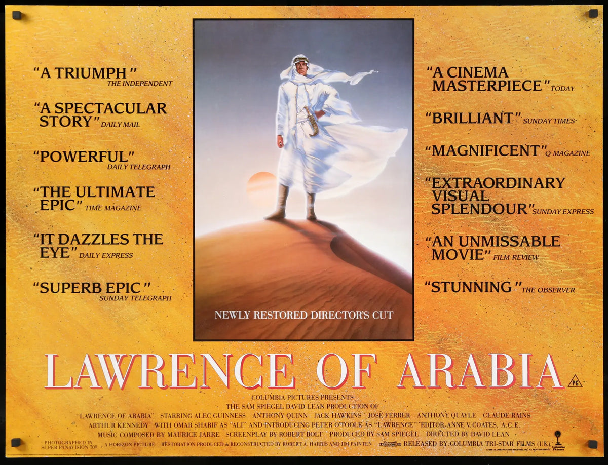 Lawrence of Arabia (1962) original movie poster for sale at Original Film Art