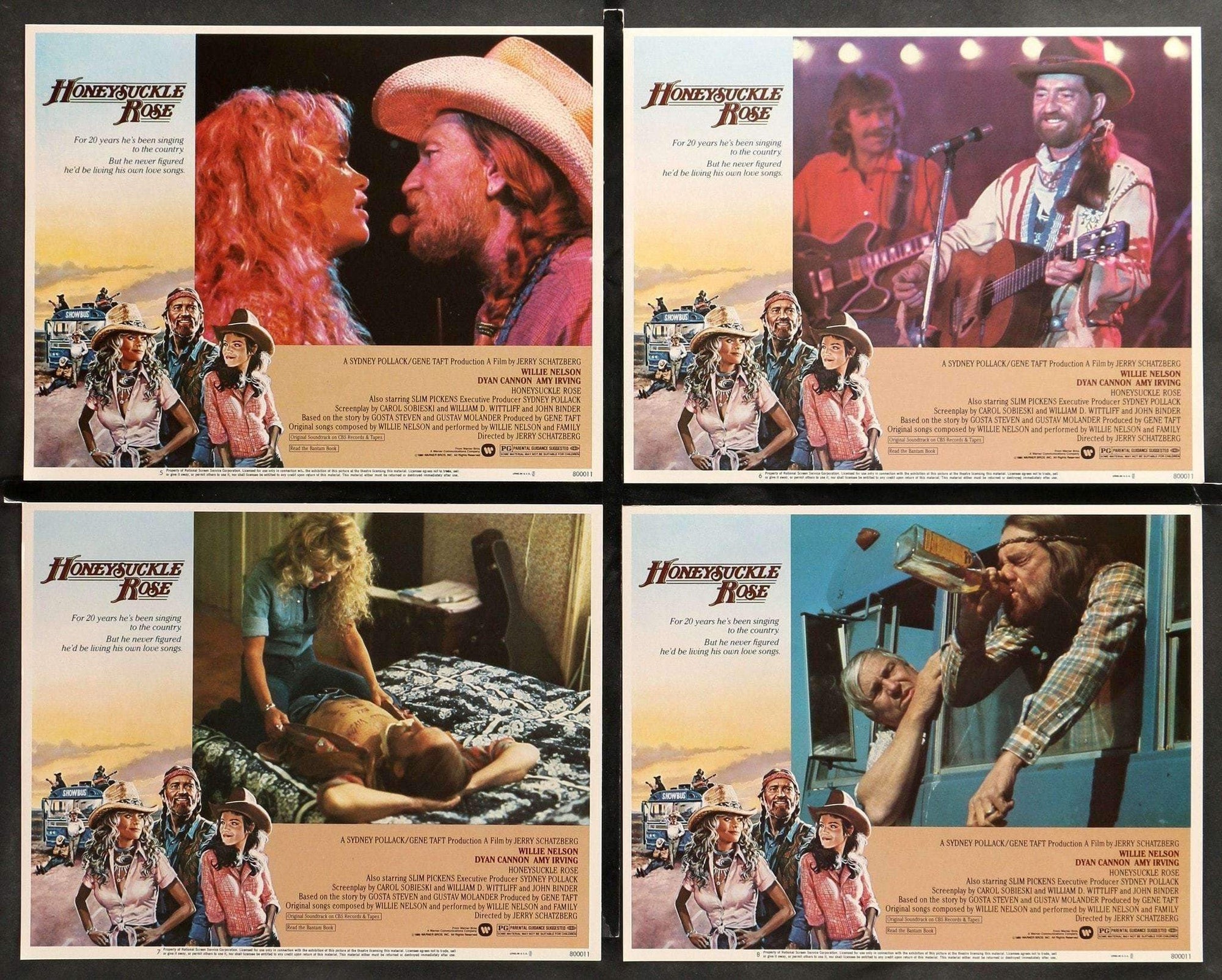 Honeysuckle Rose (1980) Lobby Cards - Set of 8 original movie poster for sale at Original Film Art - Vintage Movie Posters