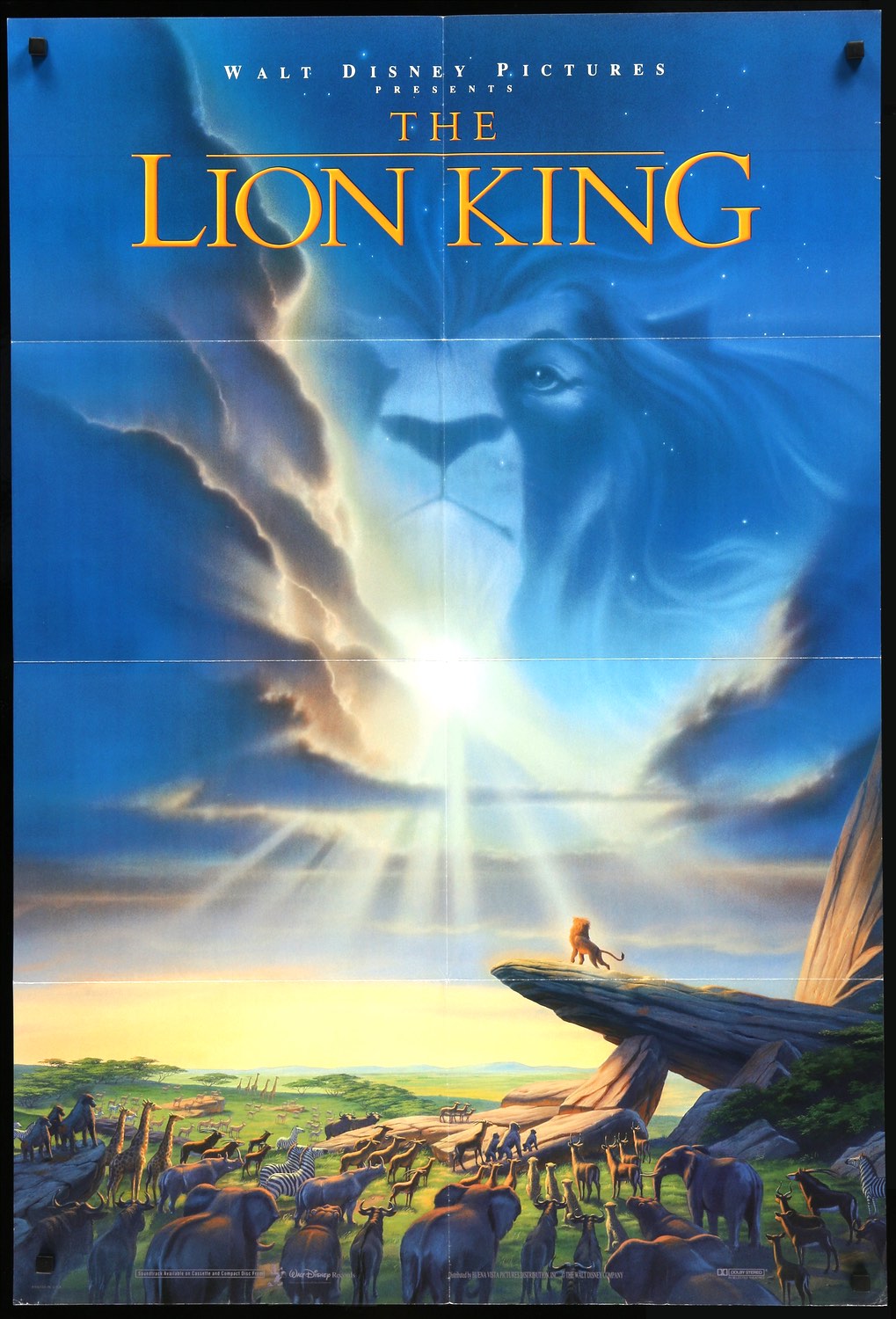 Lion King (1994) original movie poster for sale at Original Film Art - Vintage Movie Posters