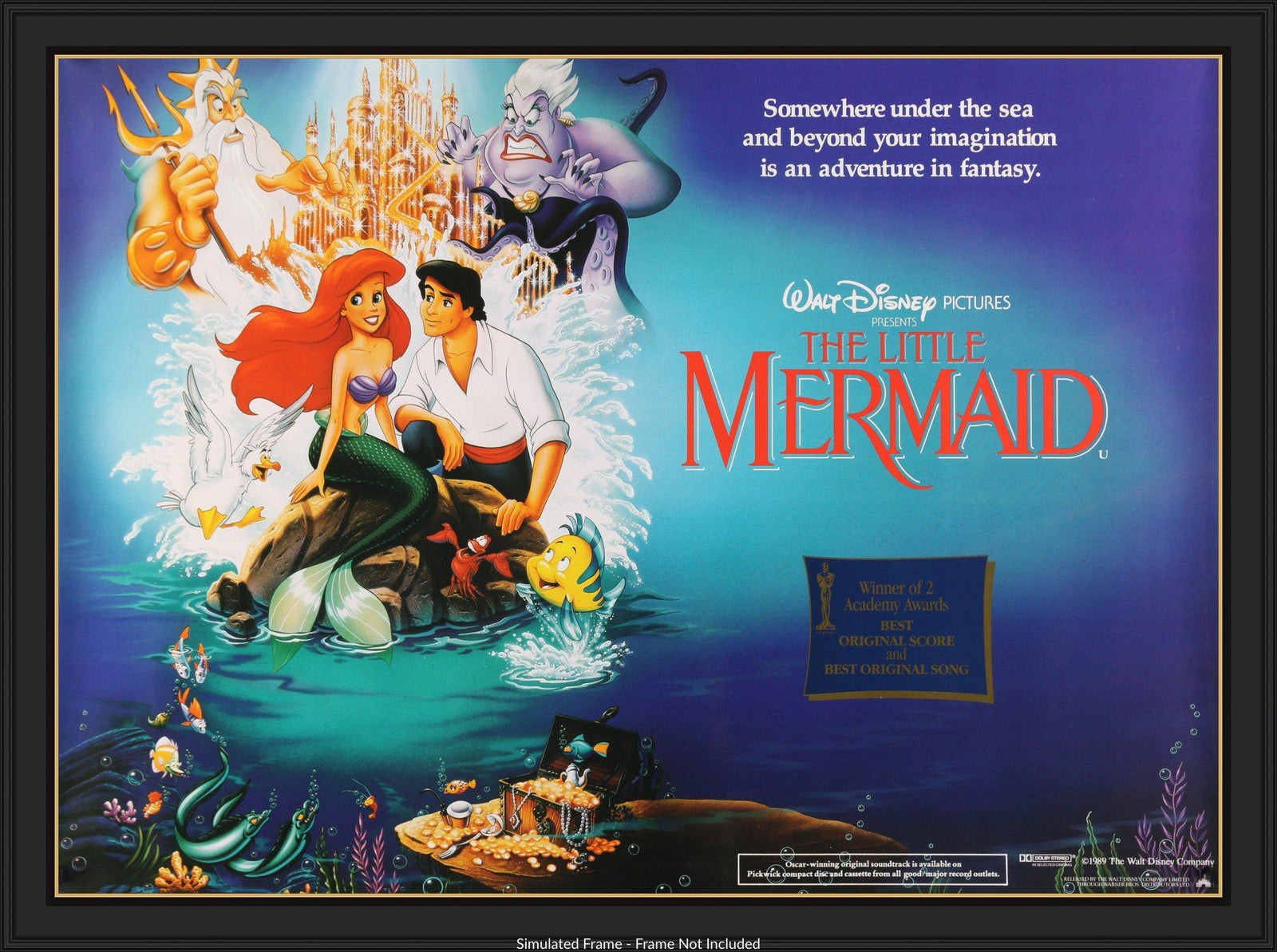 Little Mermaid (1989) original movie poster for sale at Original Film Art - Vintage Movie Posters