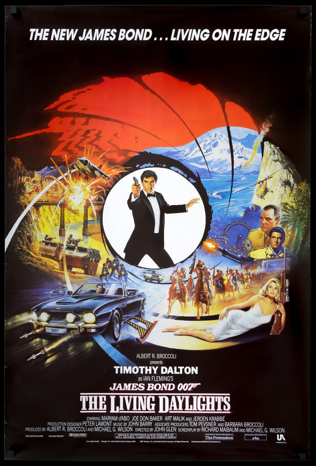 Living Daylights (1987) original movie poster for sale at Original Film Art