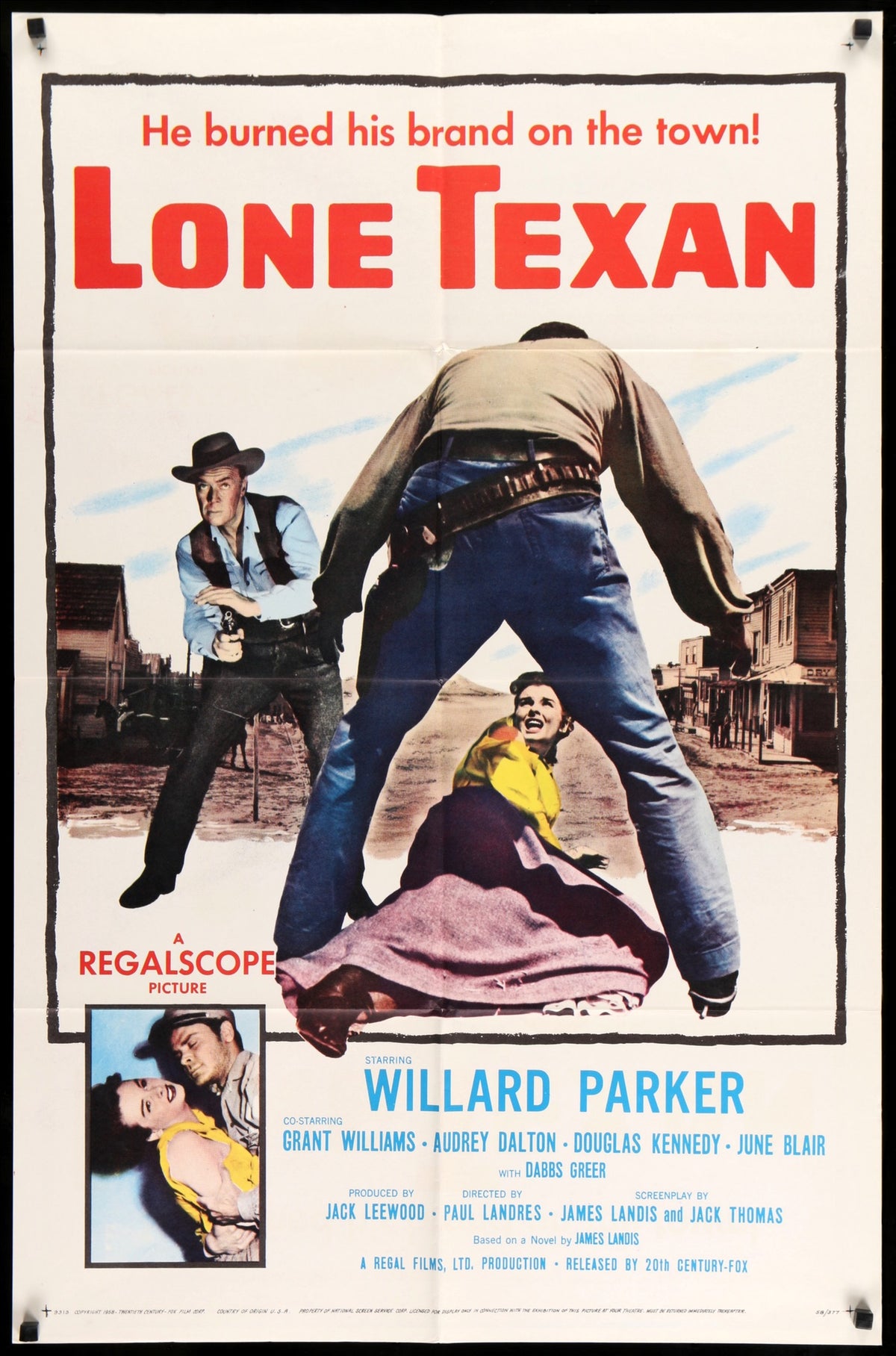 Lone Texan (1959) original movie poster for sale at Original Film Art