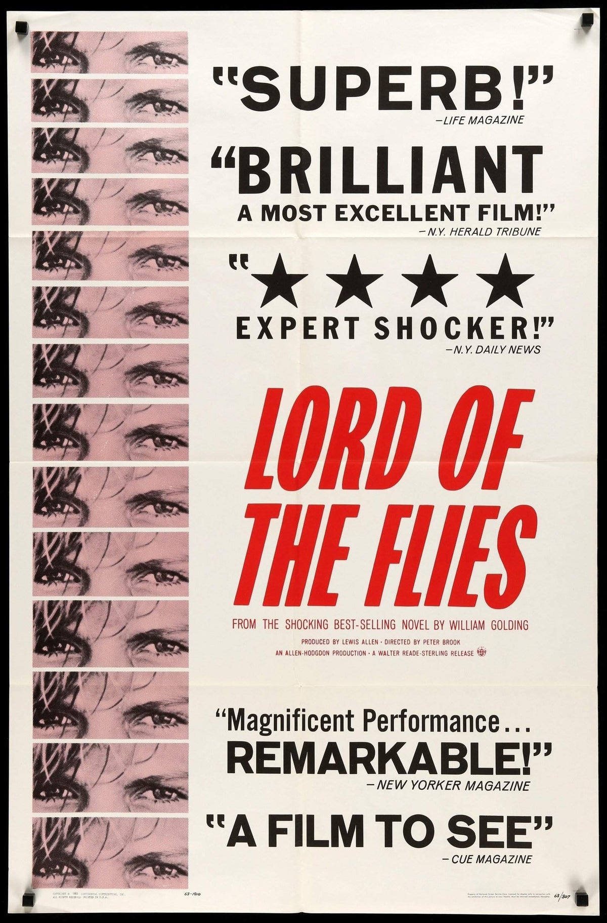 Lord of the Flies (1963) original movie poster for sale at Original Film Art - Vintage Movie Posters