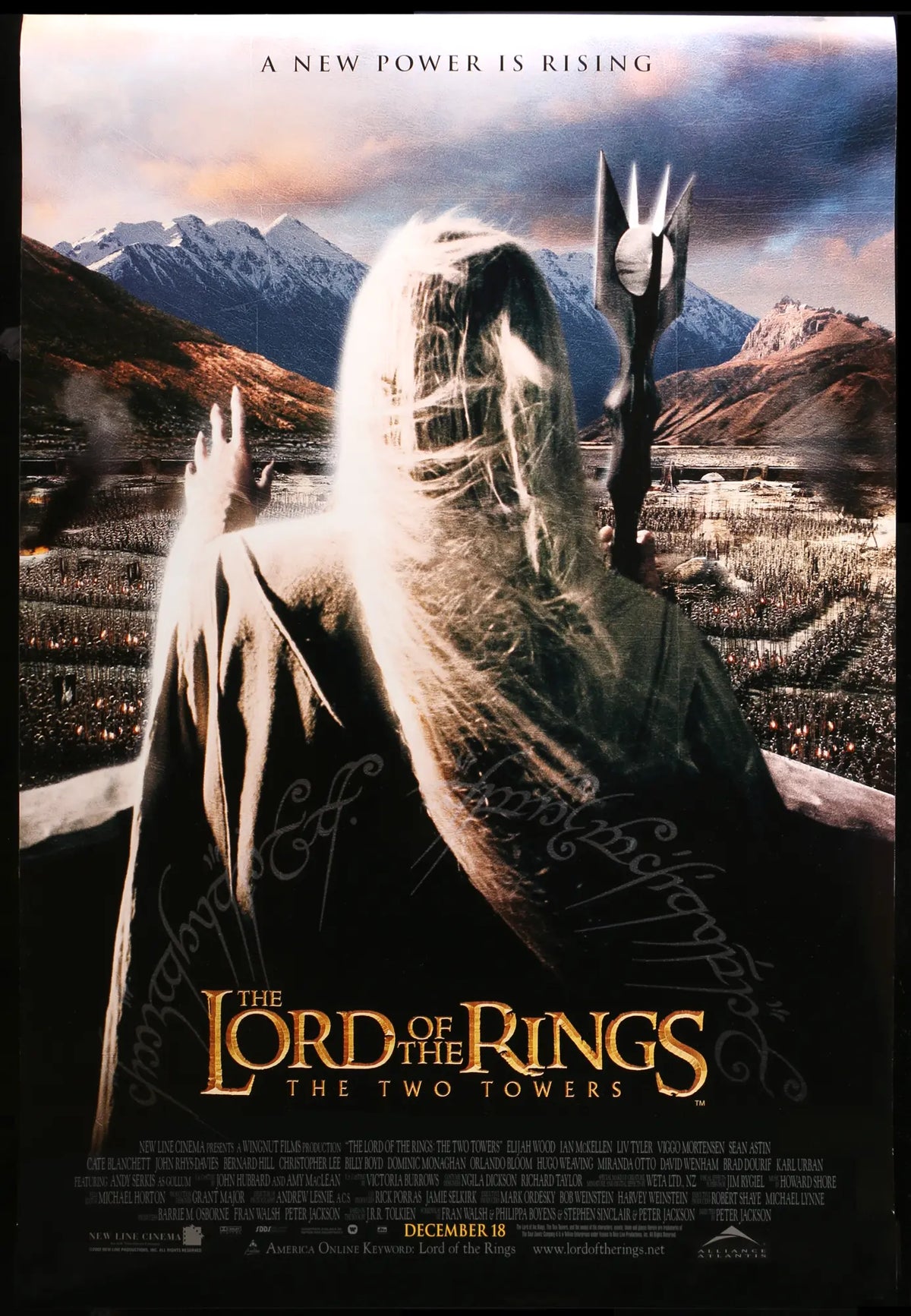 Lord of the Rings: The Two Towers (2002) original movie poster for sale at Original Film Art - Vintage Movie Posters