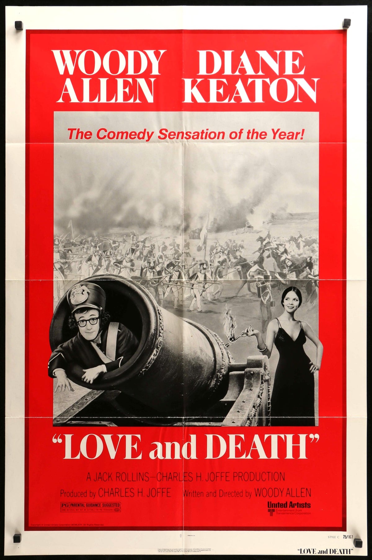 Love and Death (1975) original movie poster for sale at Original Film Art - Vintage Movie Posters