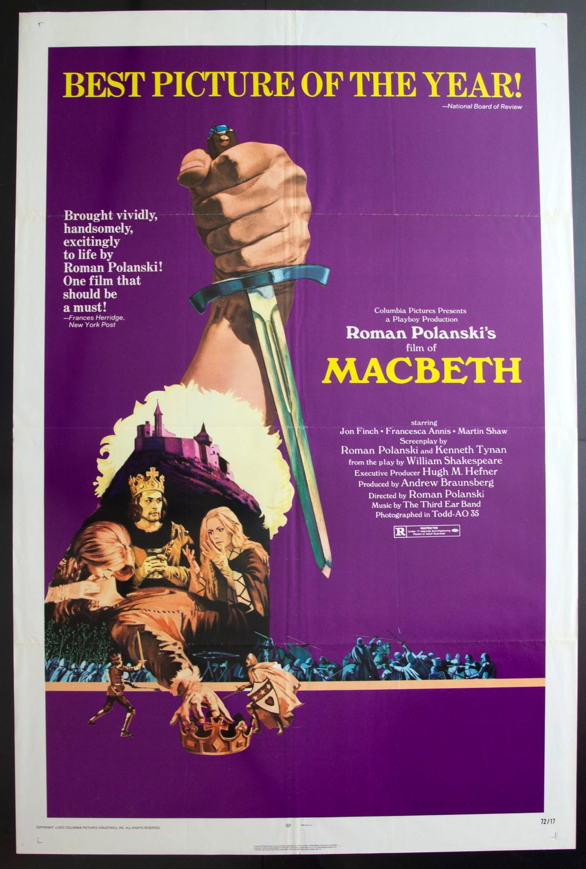 Macbeth (1971) original movie poster for sale at Original Film Art