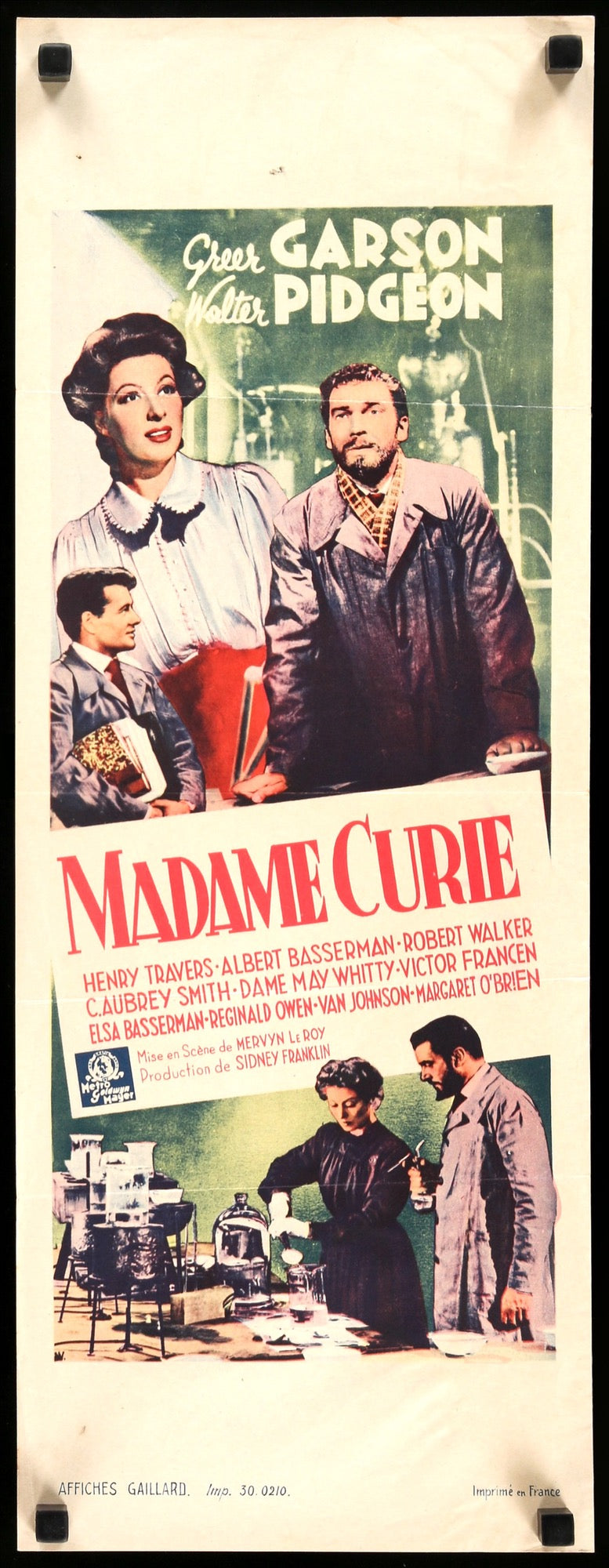 Madame Curie (1943) original movie poster for sale at Original Film Art