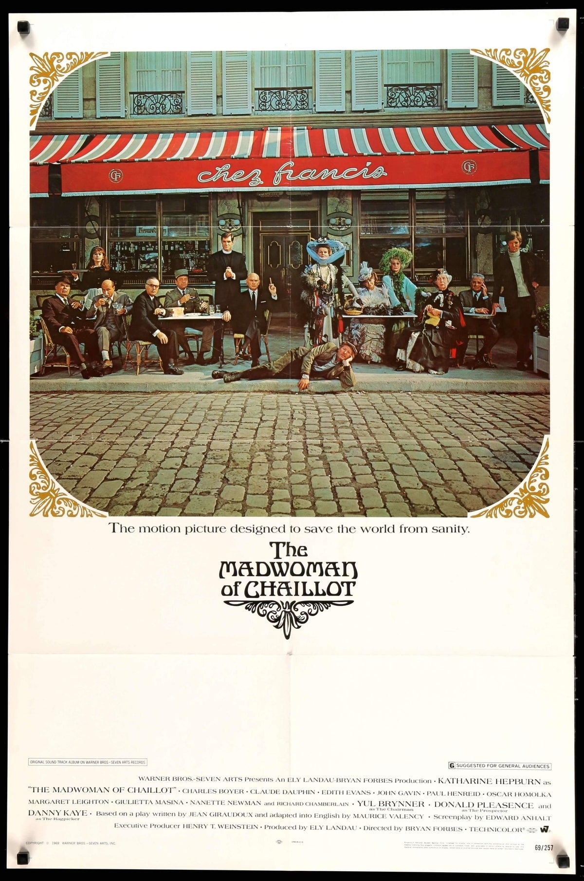 Madwoman of Chaillot (1969) original movie poster for sale at Original Film Art
