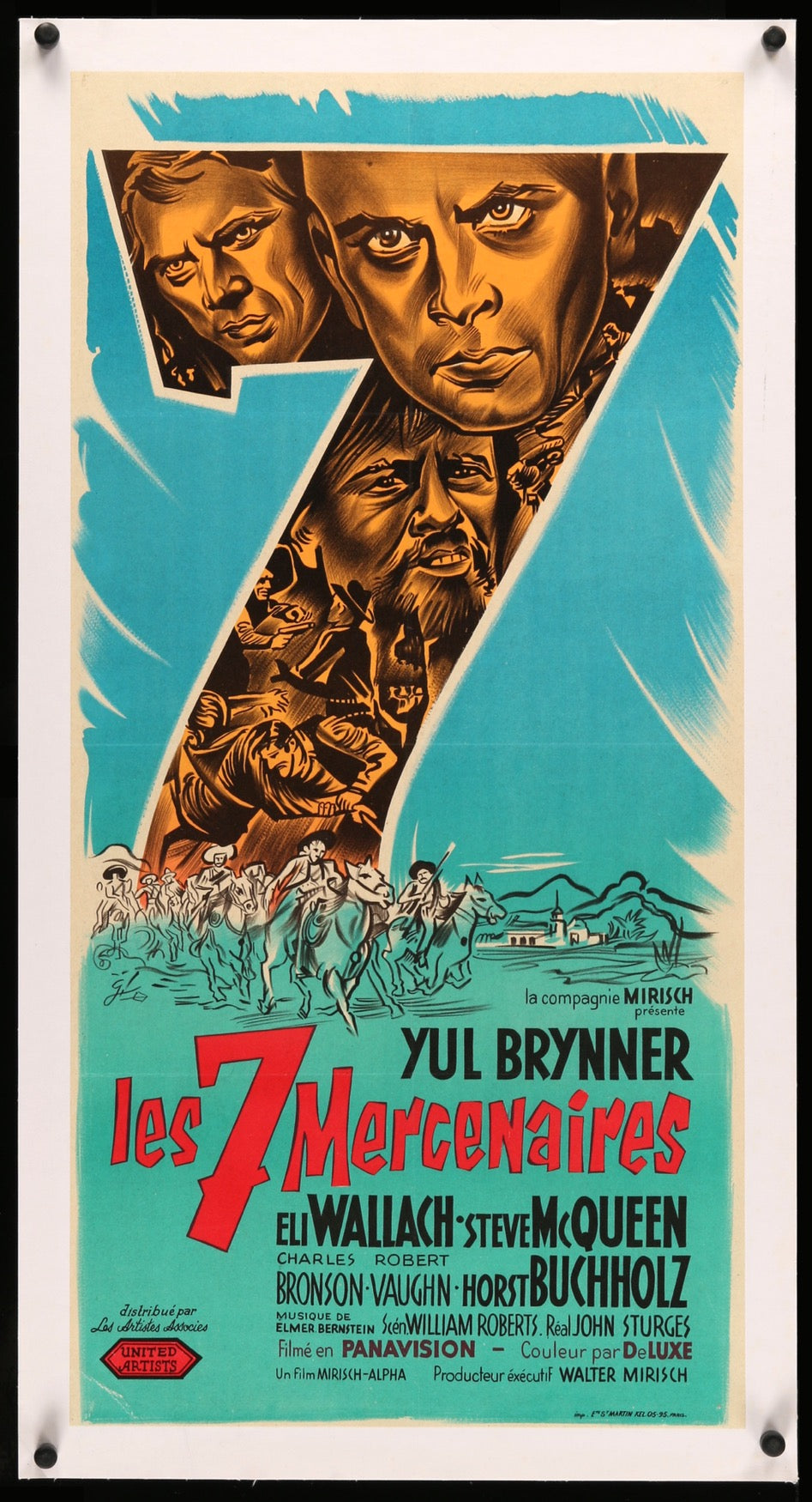 安い購入 Seven Magnificent The (1960) Theatrical French Original 小物入れ