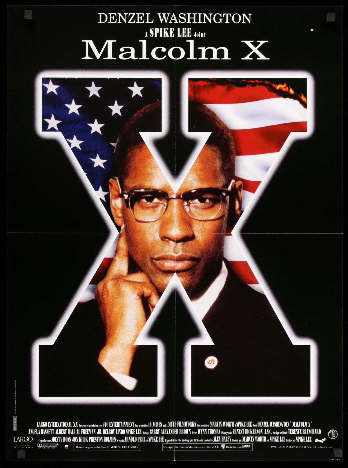 Malcolm X (1992) original movie poster for sale at Original Film Art - Vintage Movie Posters