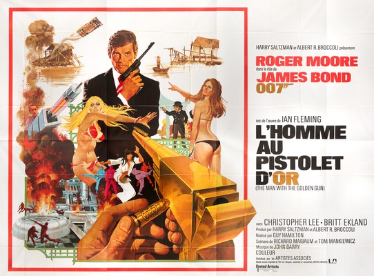 Affiche Cinéma originale James Bond Dangereusement Vôtre 1985 (petit f