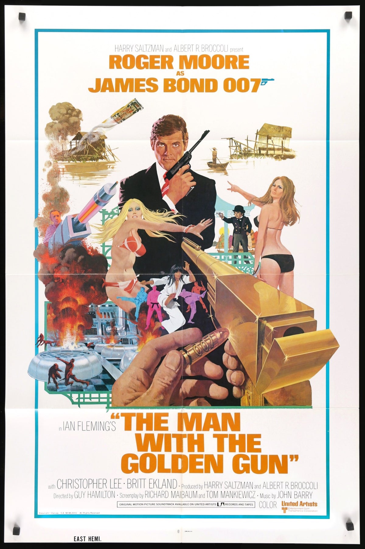 Man with the Golden Gun (1974) original movie poster for sale at Original Film Art