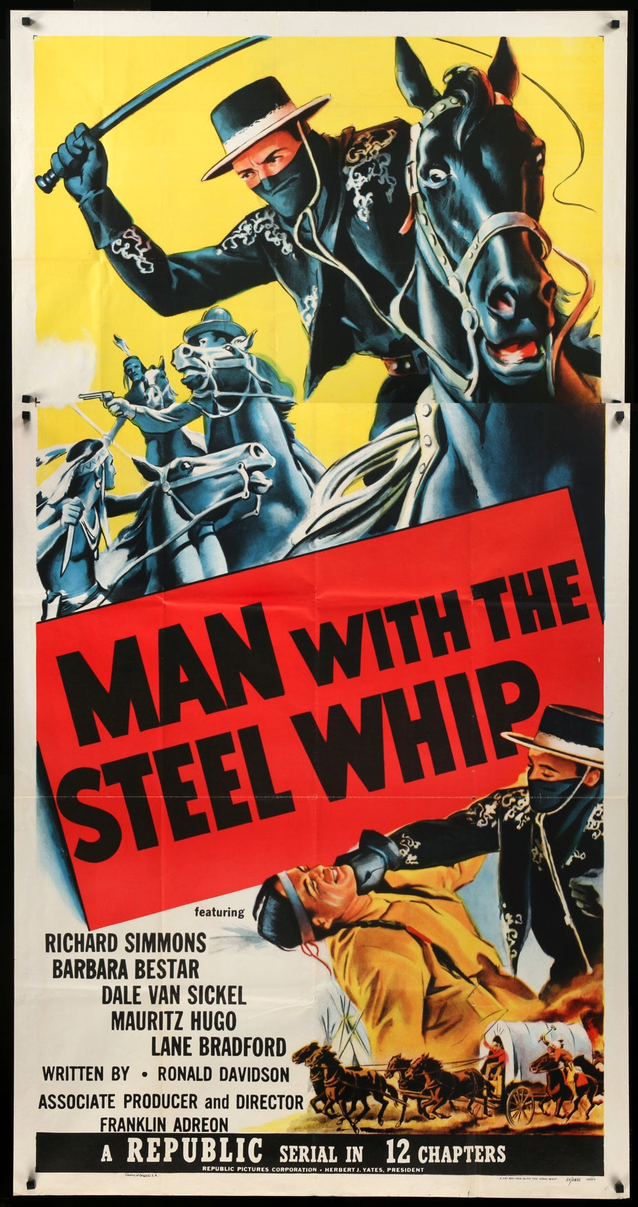Man with the Steel Whip (1954) original movie poster for sale at Original Film Art - Vintage Movie Posters