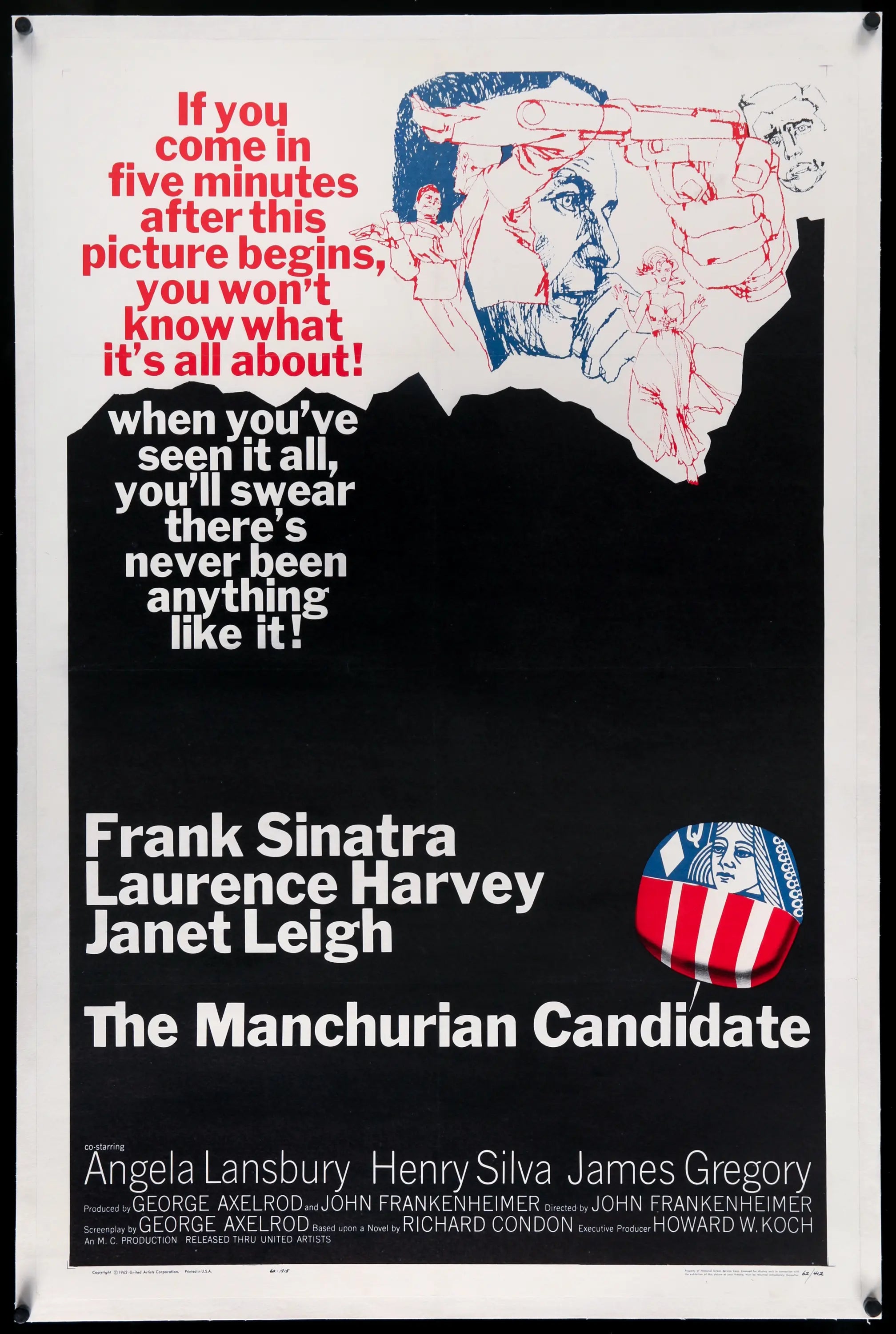 The Manchurian Candidate (1962) Original One-Sheet Movie Poster