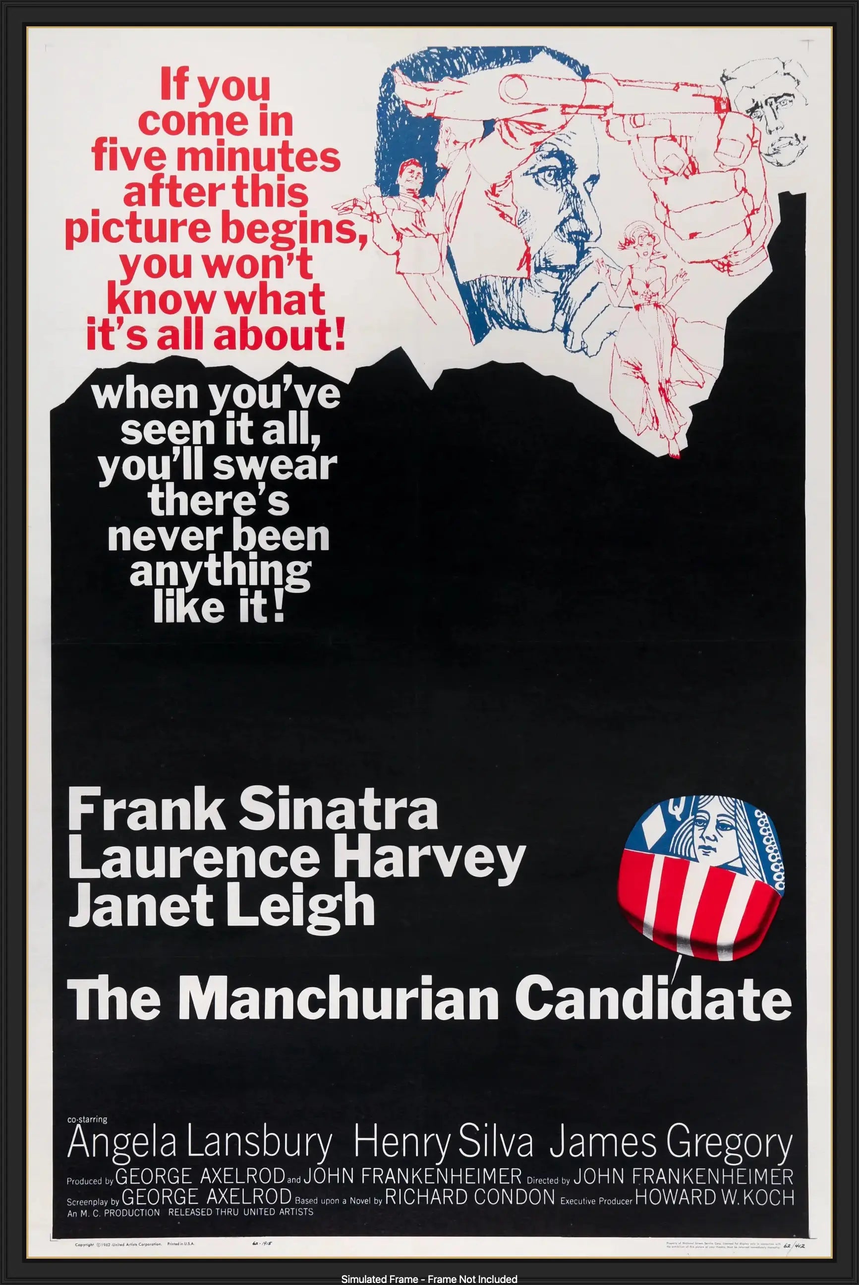 Manchurian Candidate (1962) original movie poster for sale at Original Film Art