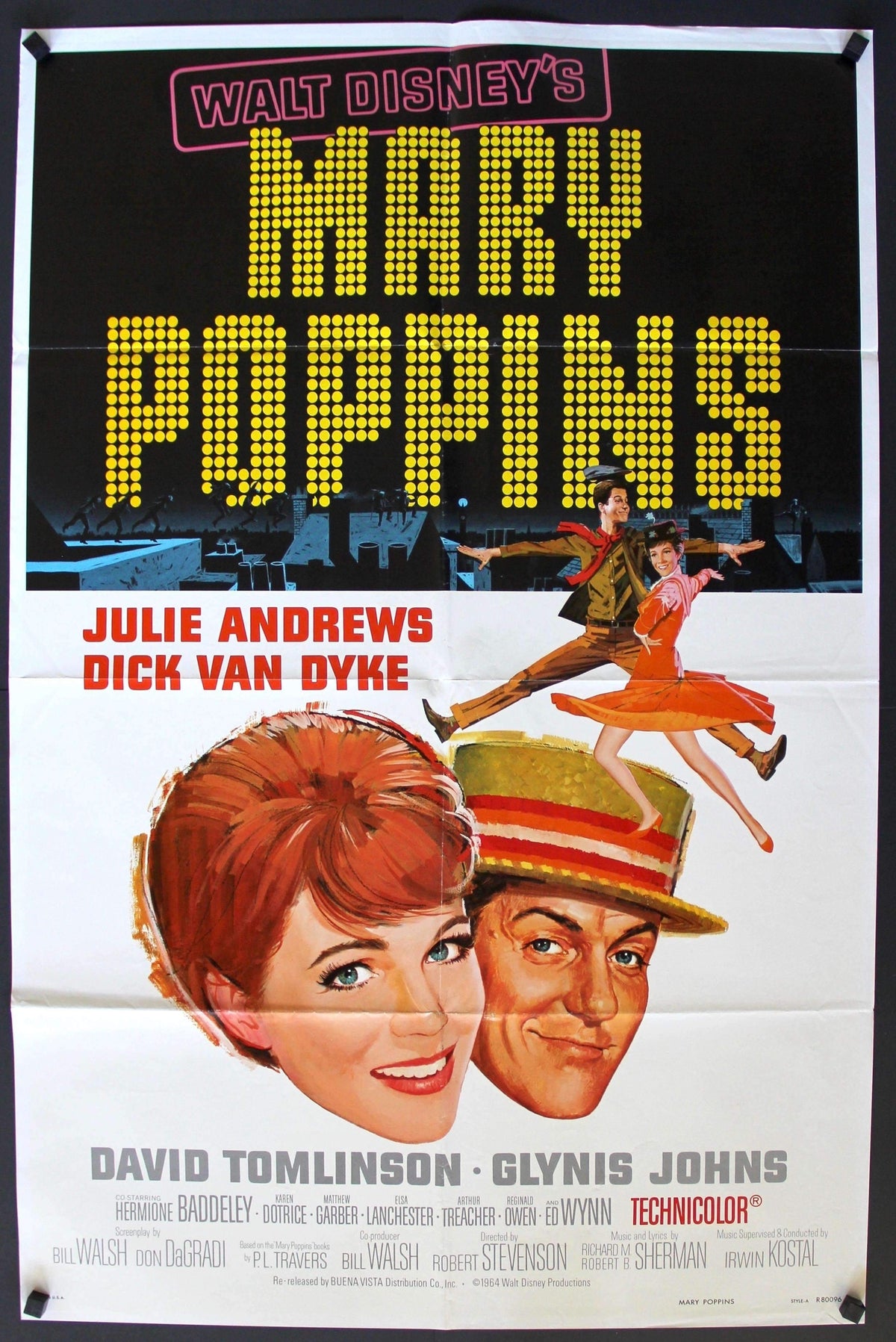 Mary Poppins (1964) original movie poster for sale at Original Film Art - Vintage Movie Posters