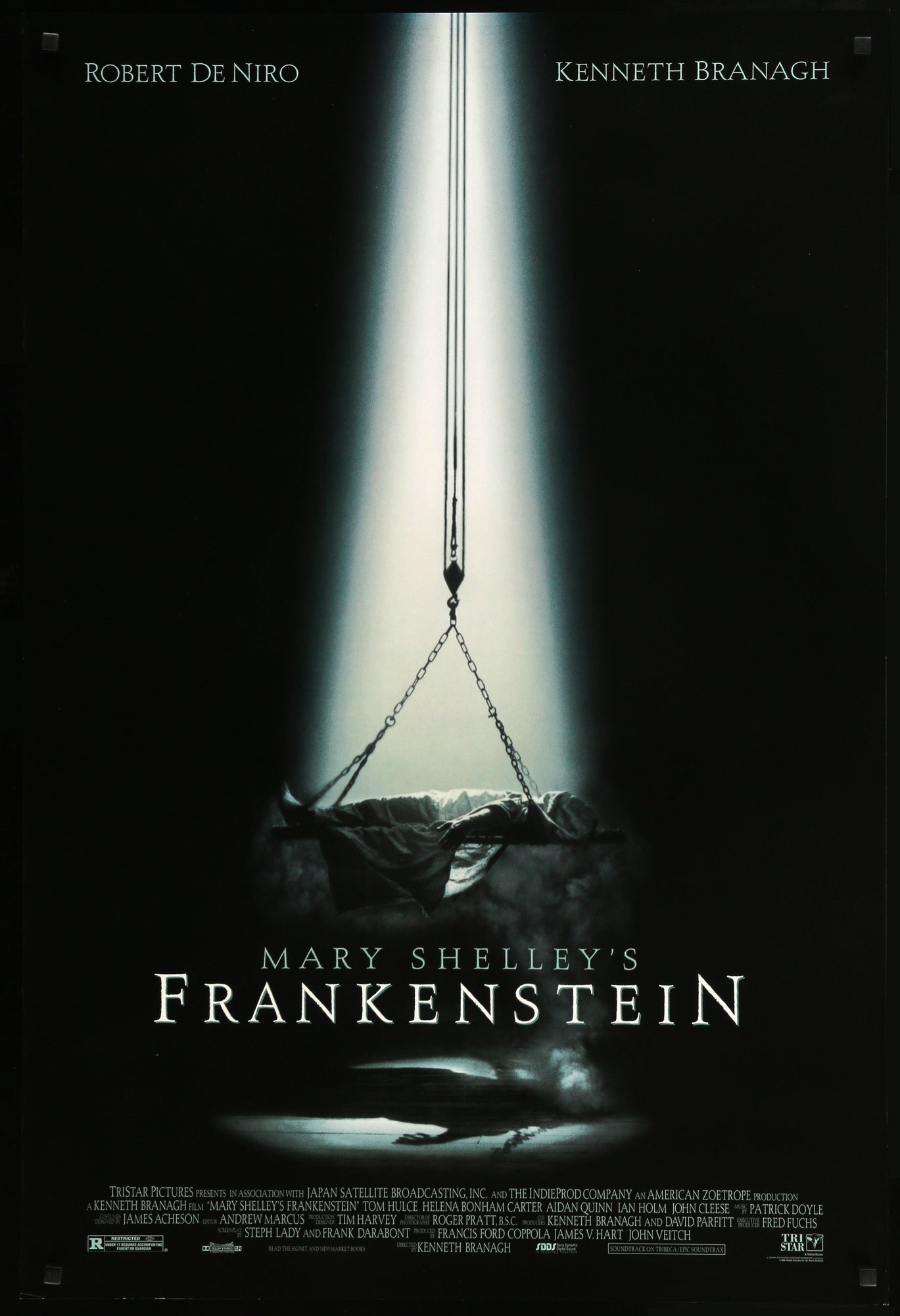 Mary Shelley’s Frankenstein (1994) Original One-Sheet Movie Poster 