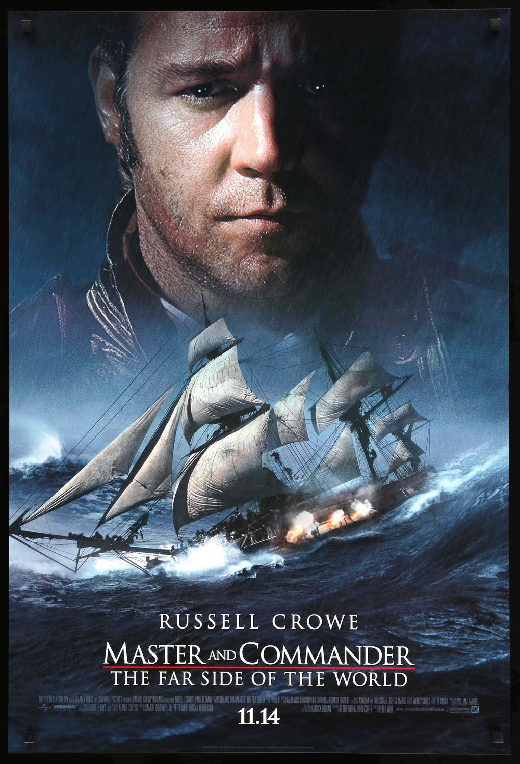 Master and Commander: The Far Side of the World (2003) original movie poster for sale at Original Film Art - Vintage Movie Posters