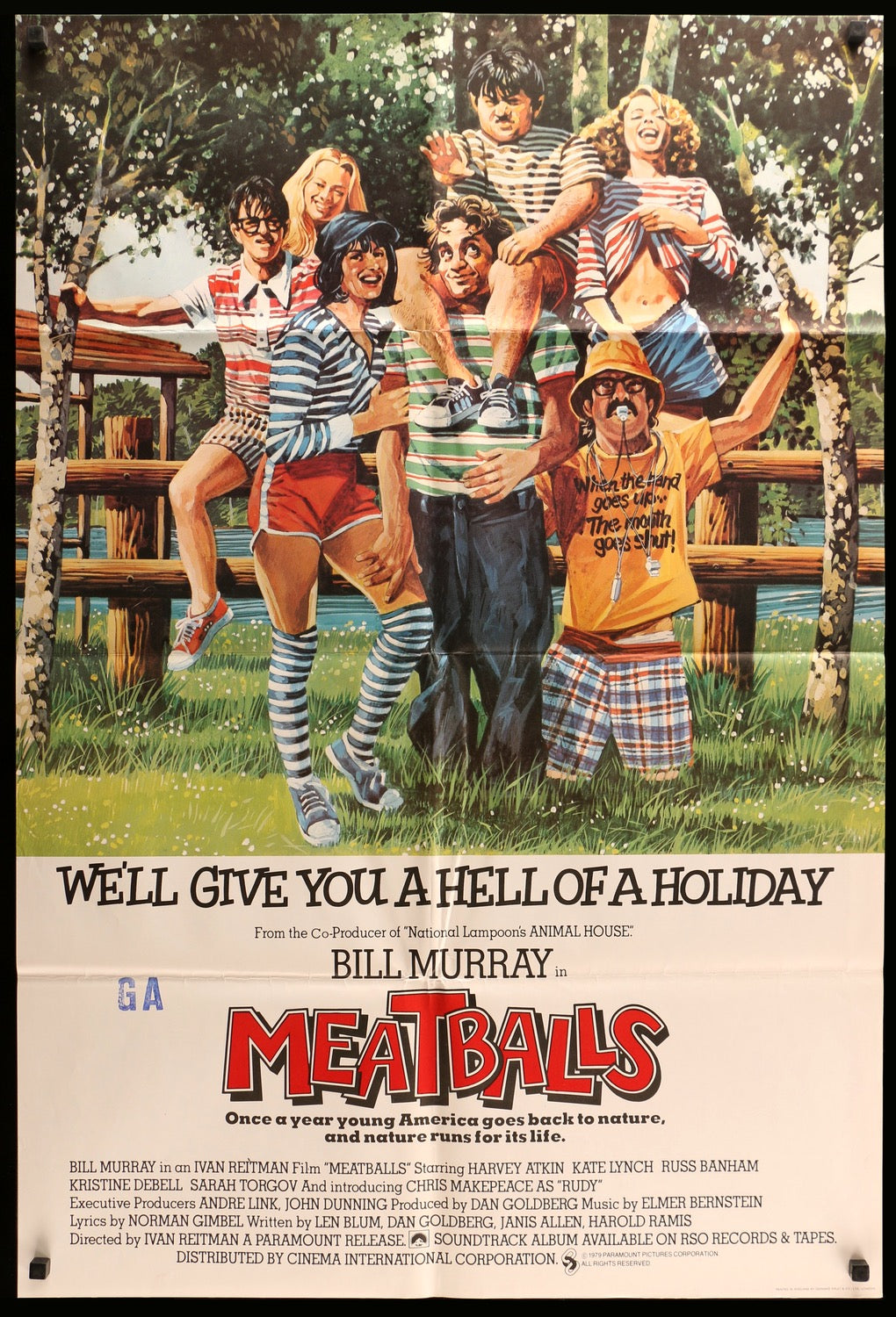 Meatballs (1979) Original English One Sheet Movie Poster Original Film Art Vintage Movie Posters